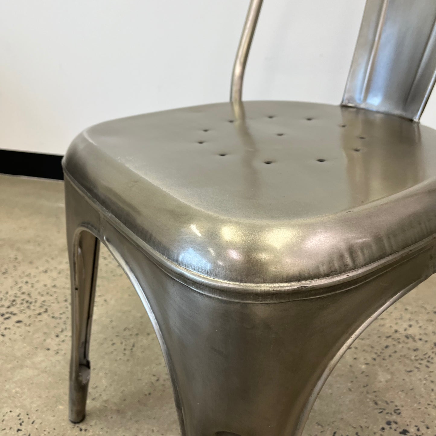 Bistro Stacking Chairs Silver