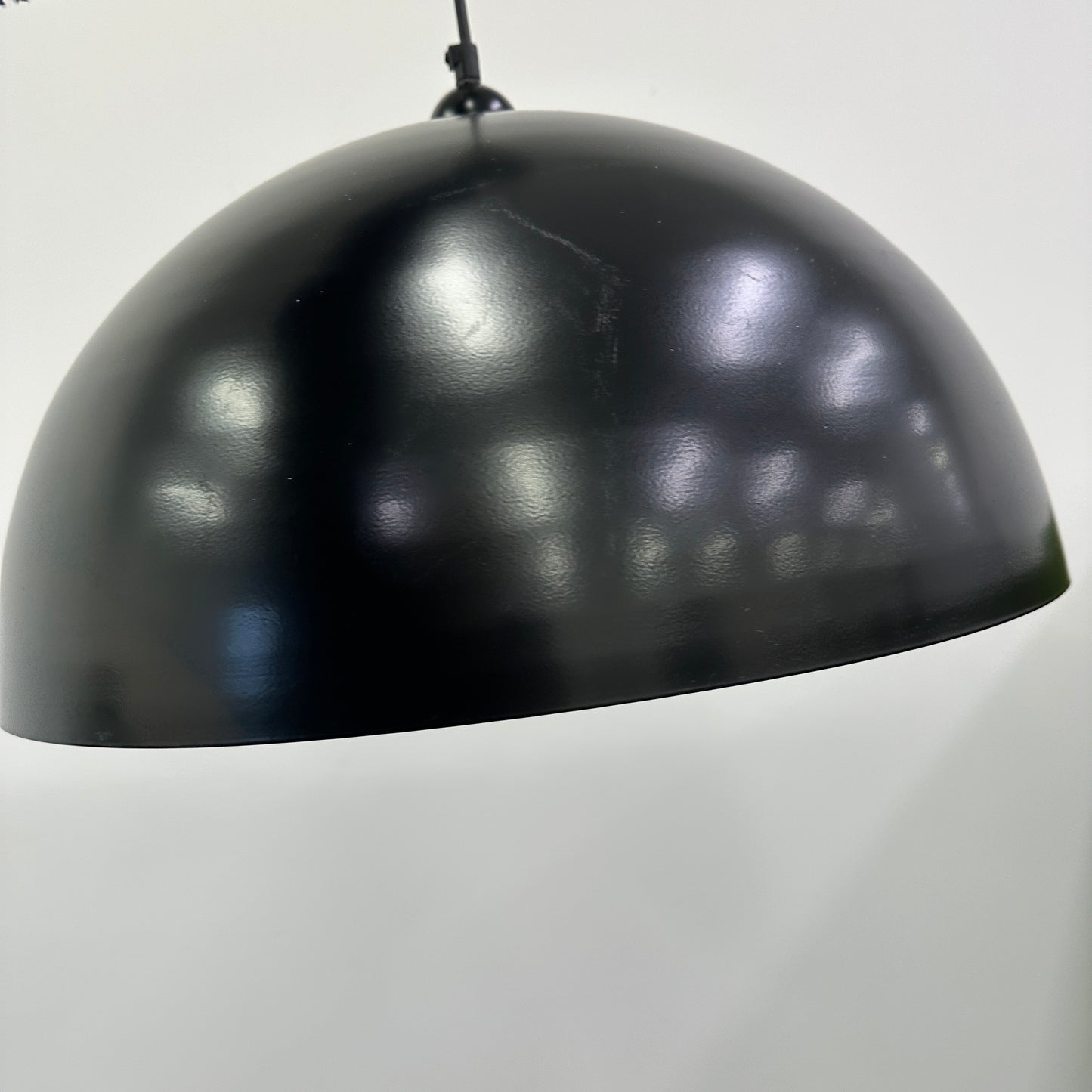 Dome Metal Pendant Light in Black Matte Finish