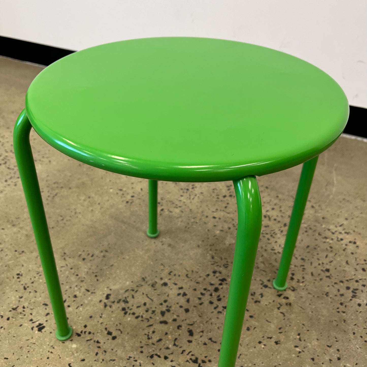 Ikea Metal Stool Green