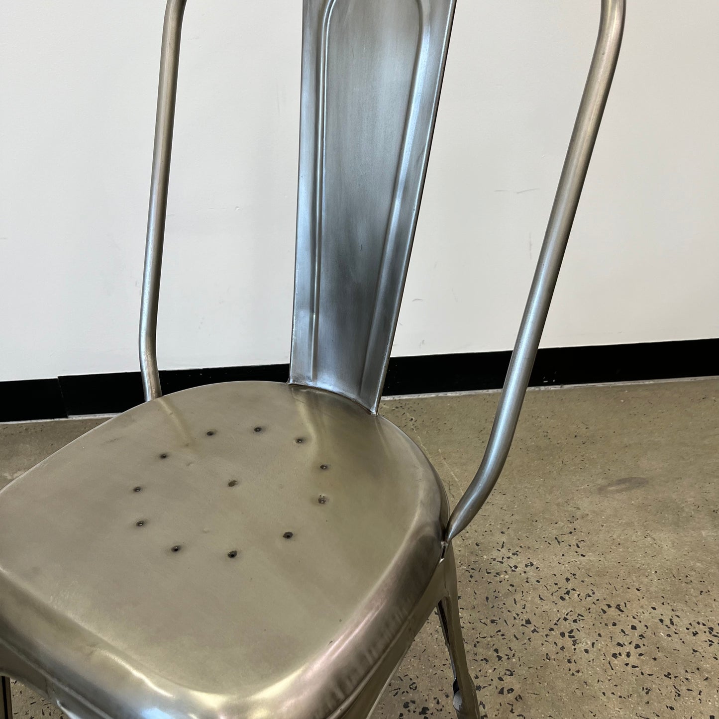 Bistro Stacking Chairs Silver