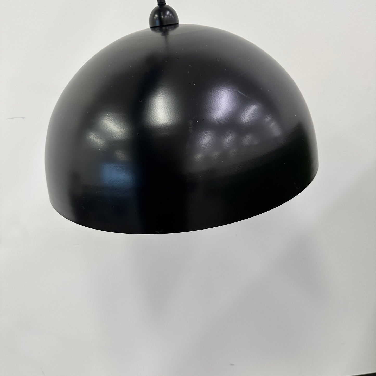 Dome Metal Pendant Light in Black Matte Finish
