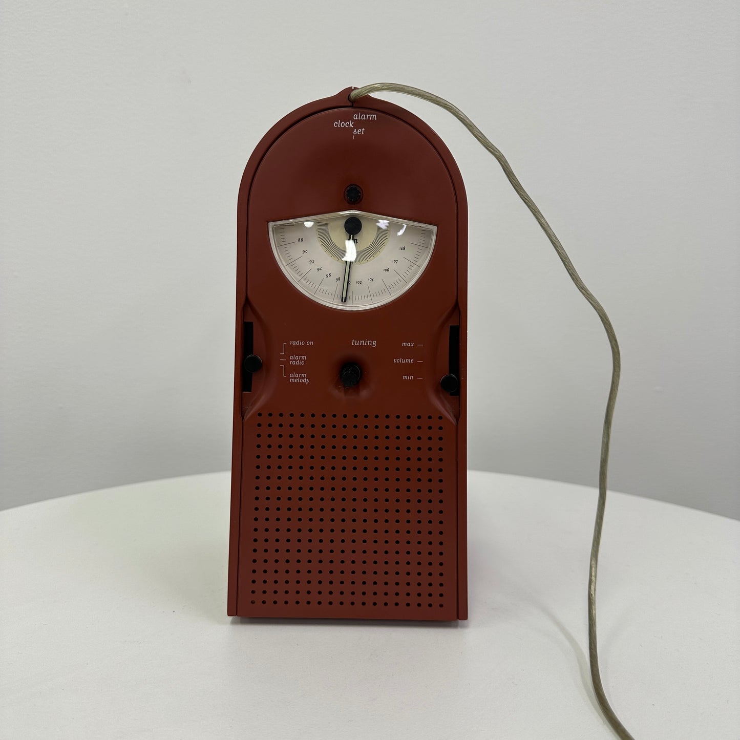 THOMSON for ALESSI Radio Clock Coo Coo by Philippe Starck Rust Brown