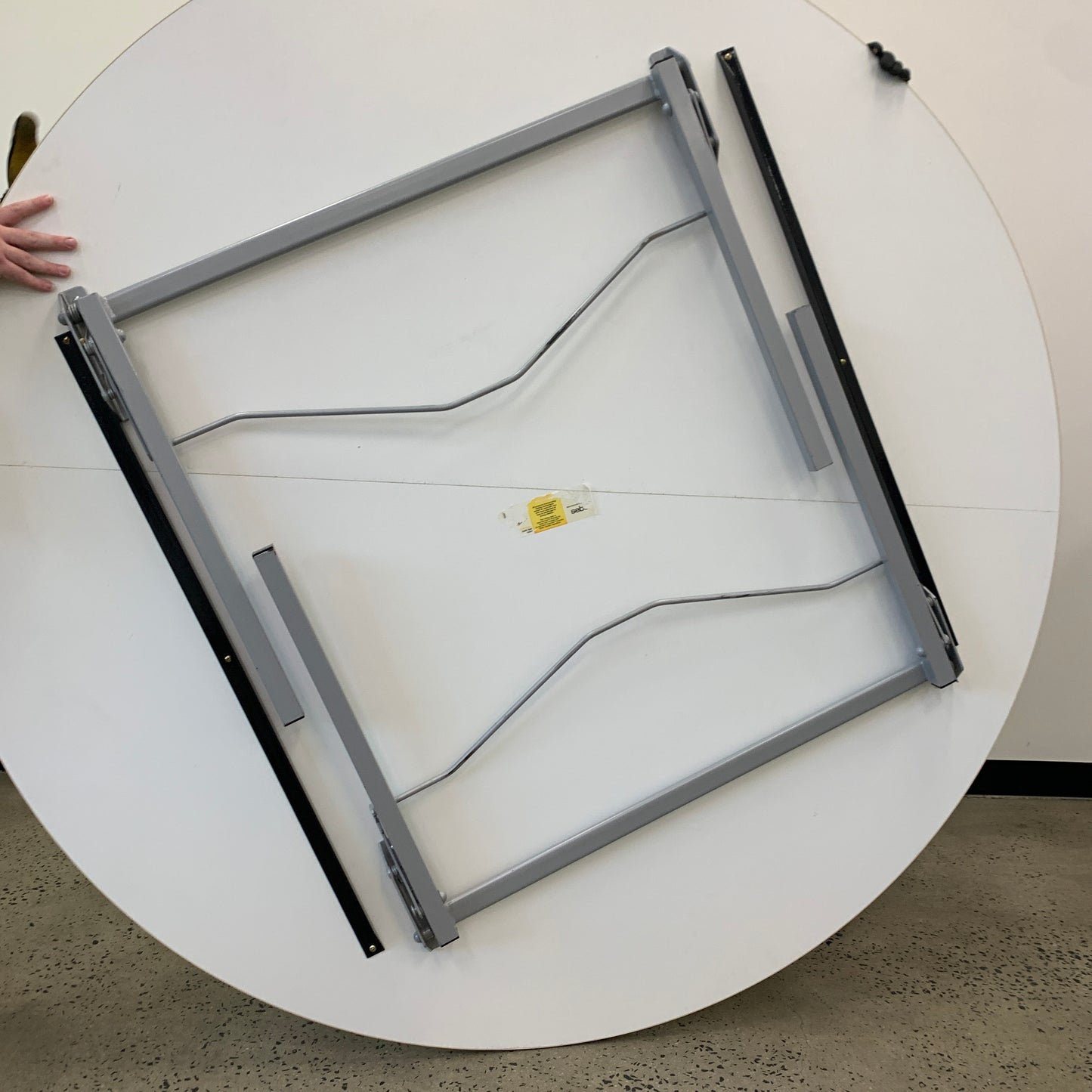 Sebel Large Folding Round Meeting Table White