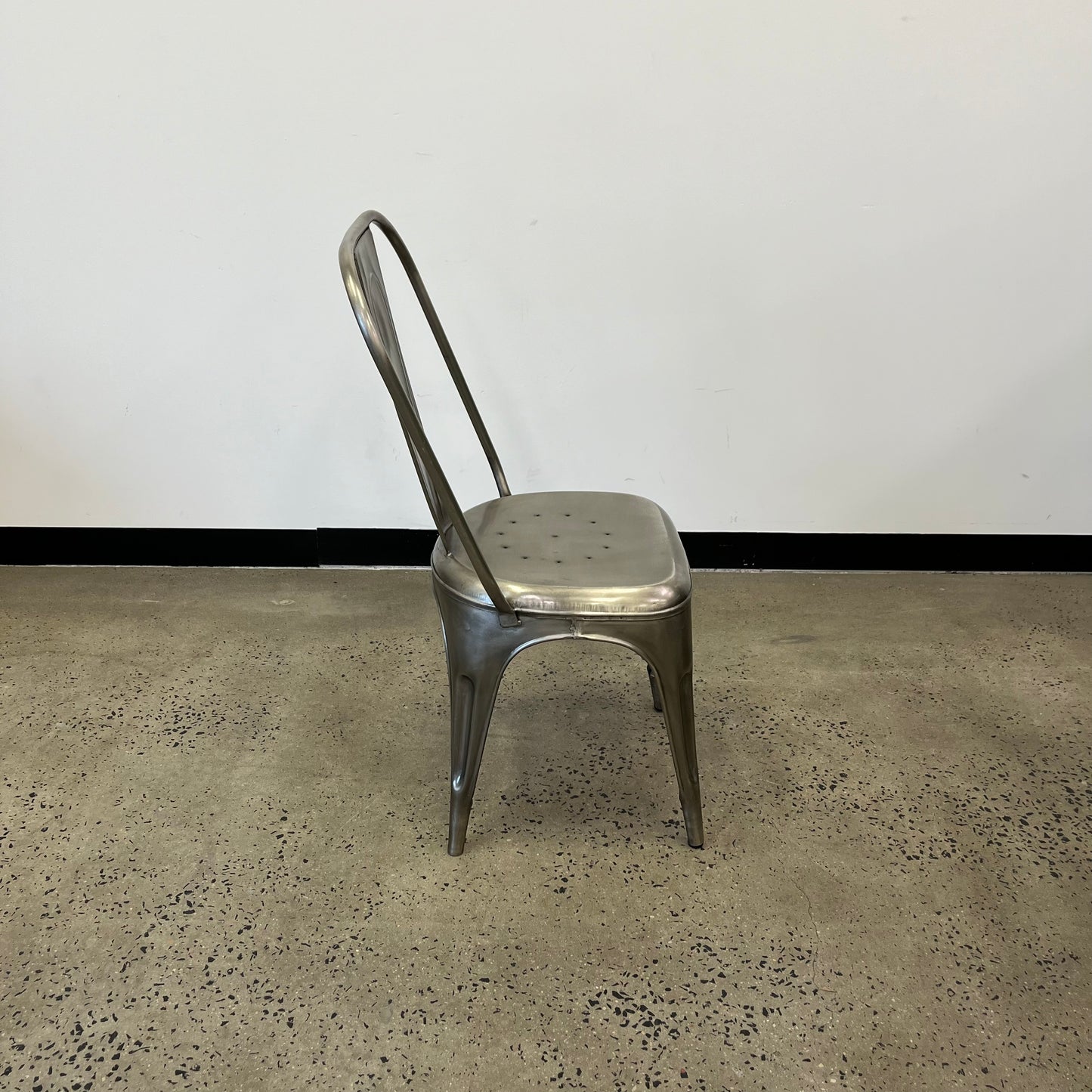 Bistro Stacking Chairs Silver
