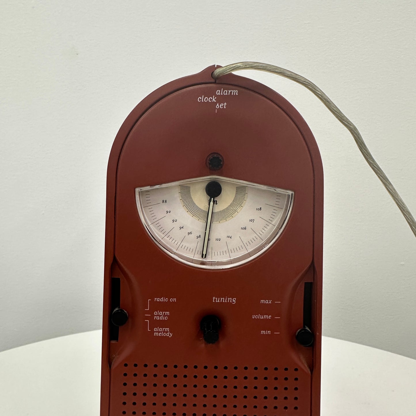 THOMSON for ALESSI Radio Clock Coo Coo by Philippe Starck Rust Brown