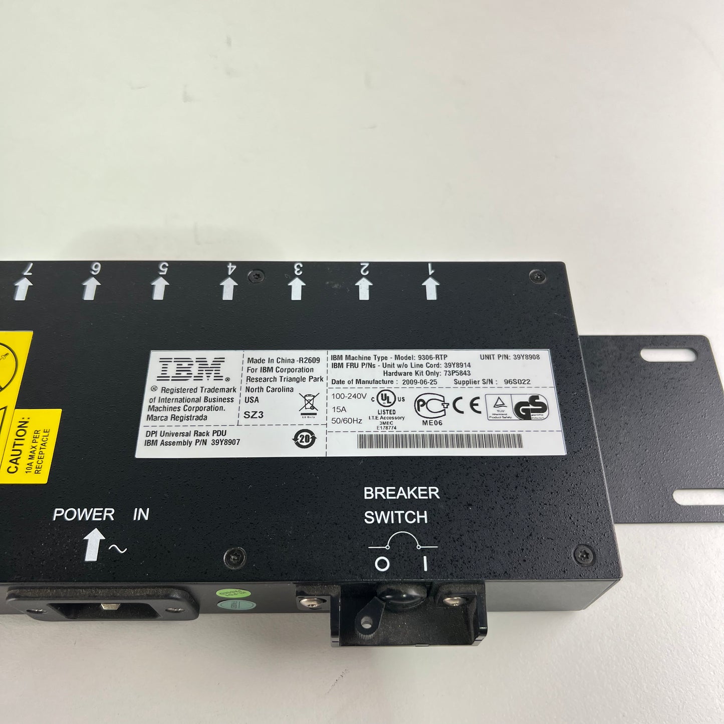 IBM Power Distribution Unit (PDU) 9306-RTP