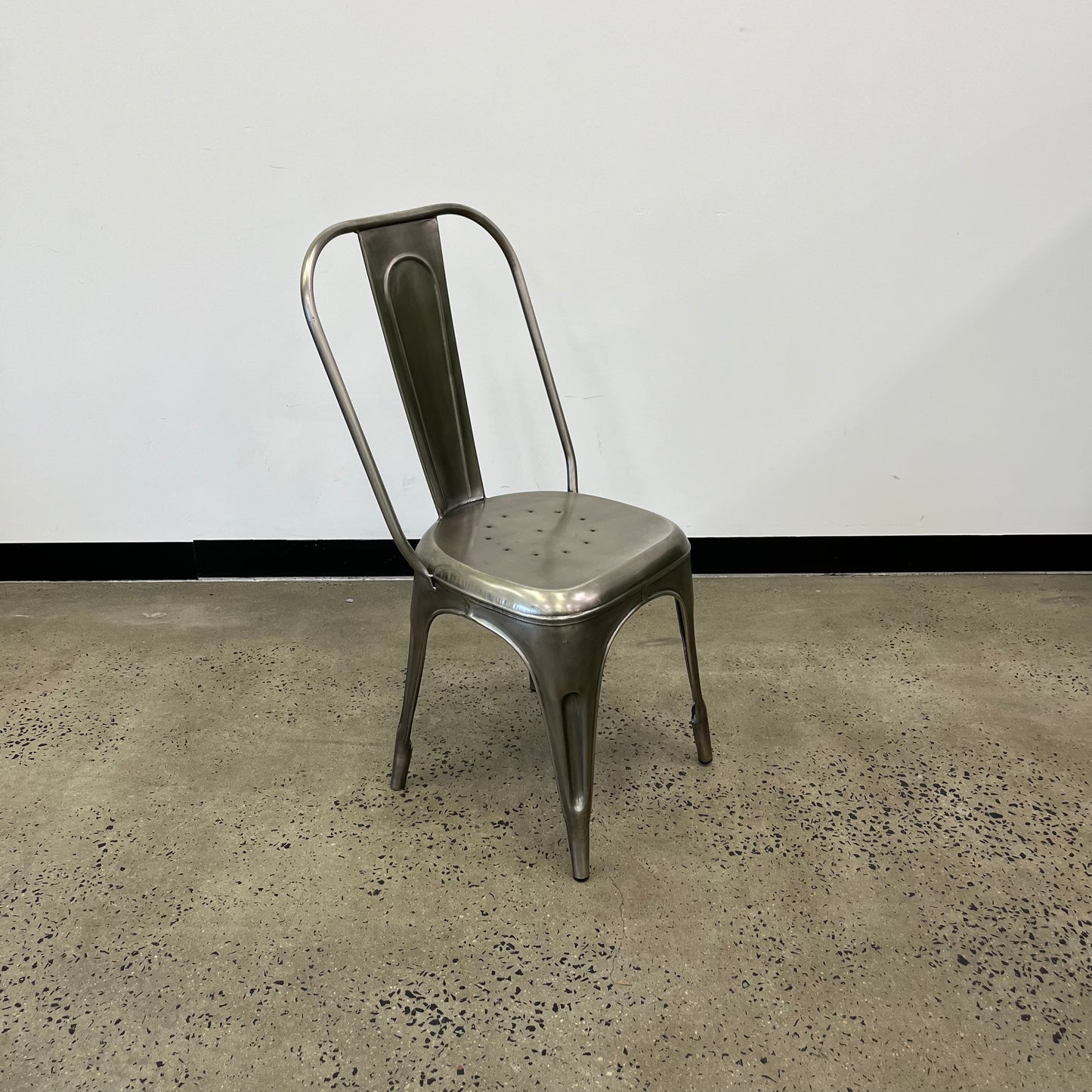 Bistro Stacking Chairs Silver