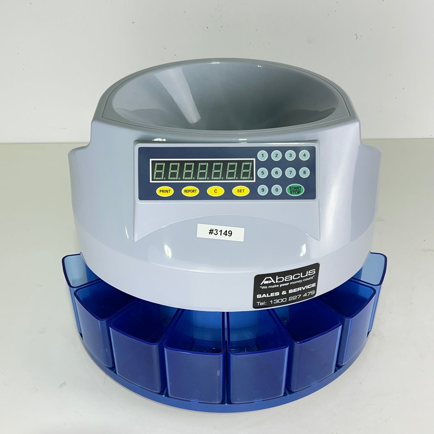 Abacus Speed-Sort Coin Sorter-Counter with Printer