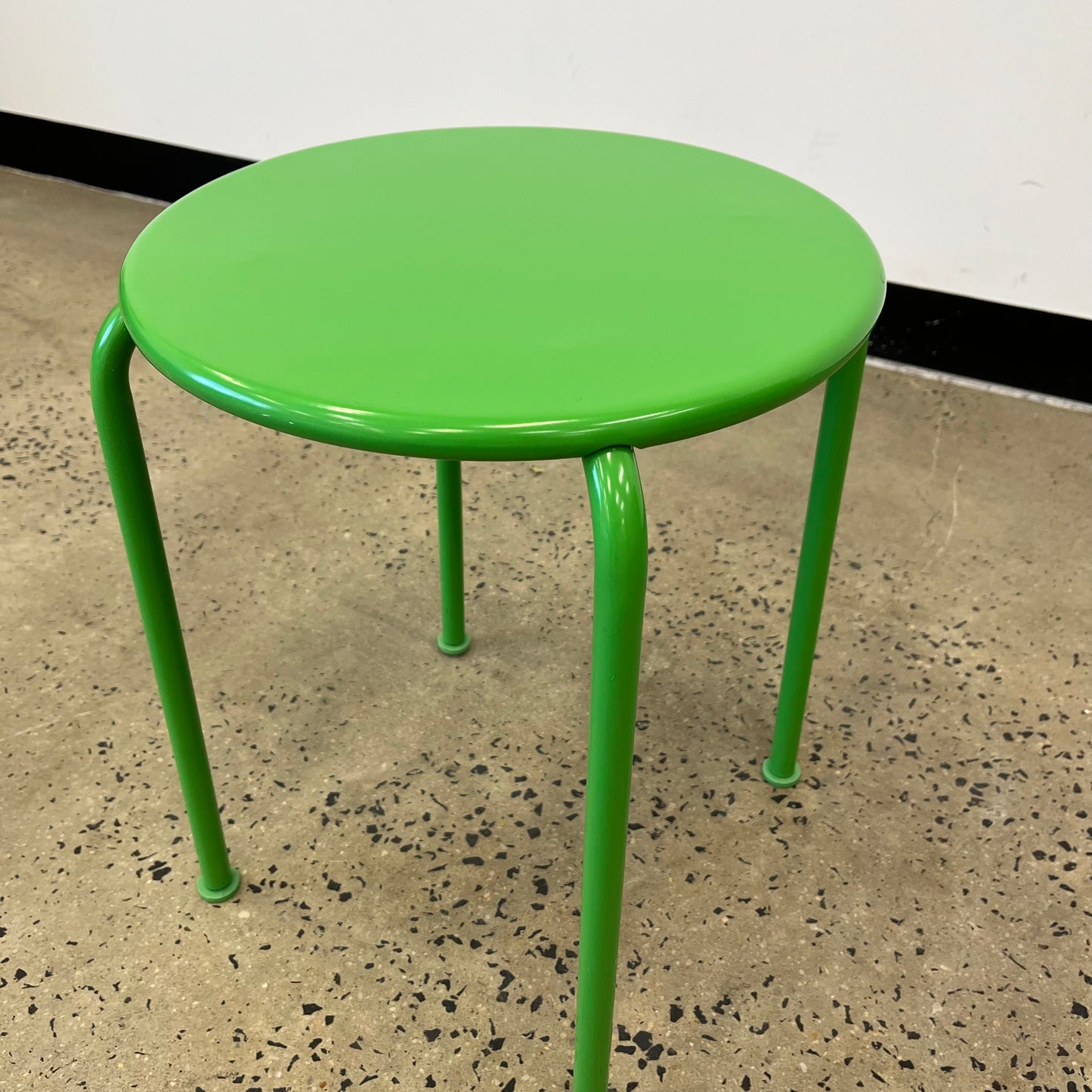 Ikea Metal Stool Green