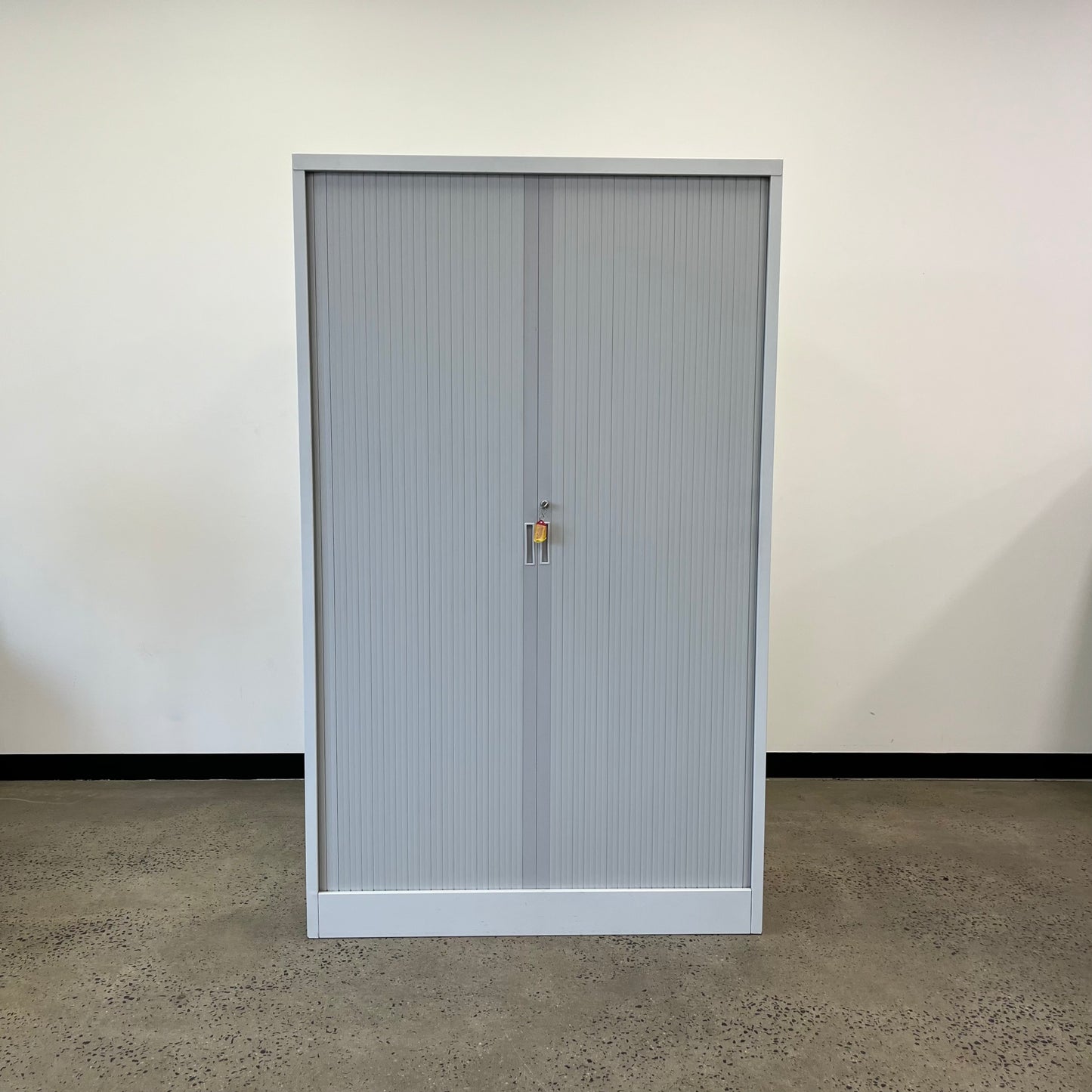 Large Tambour Cabinet with Keys