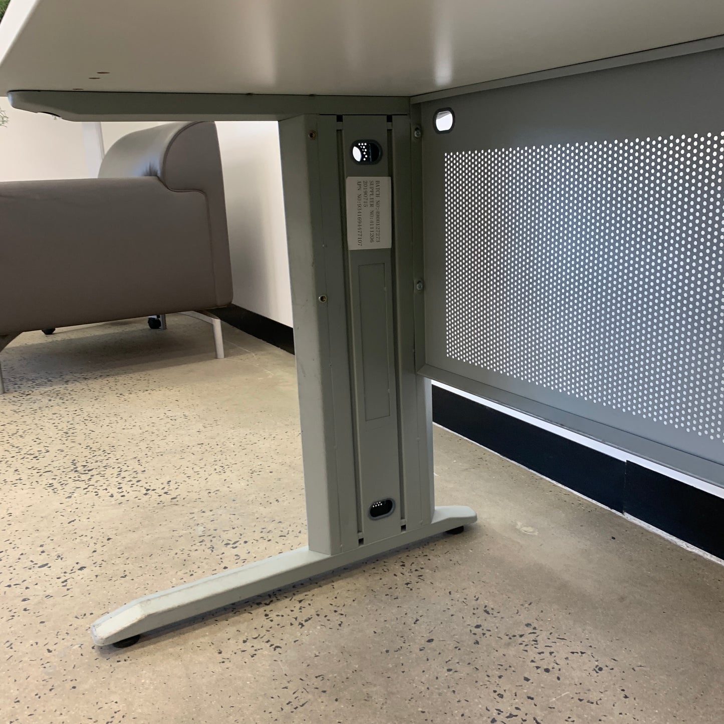 J Burrows Matrix Straight Office Desk White
