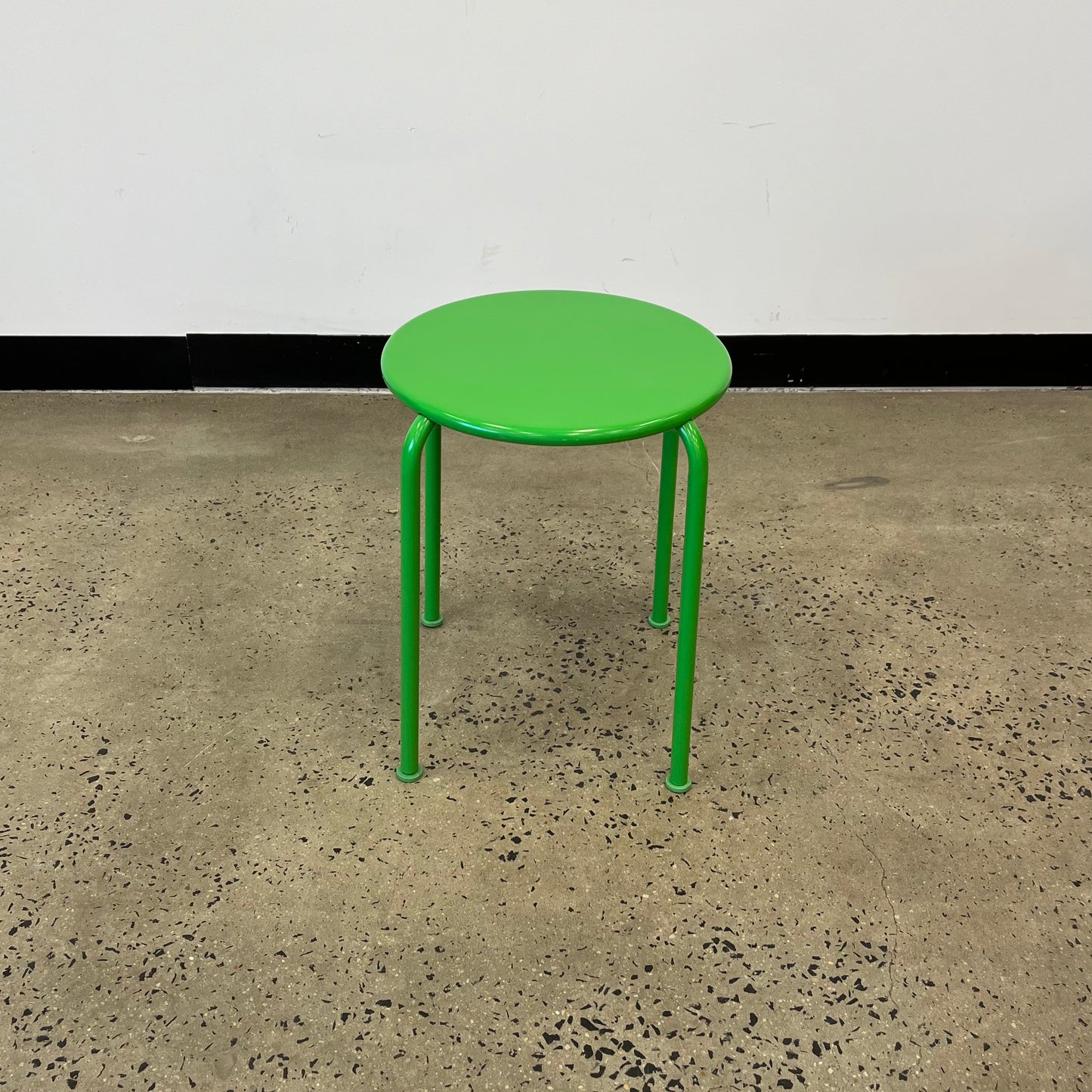 Ikea Metal Stool Green