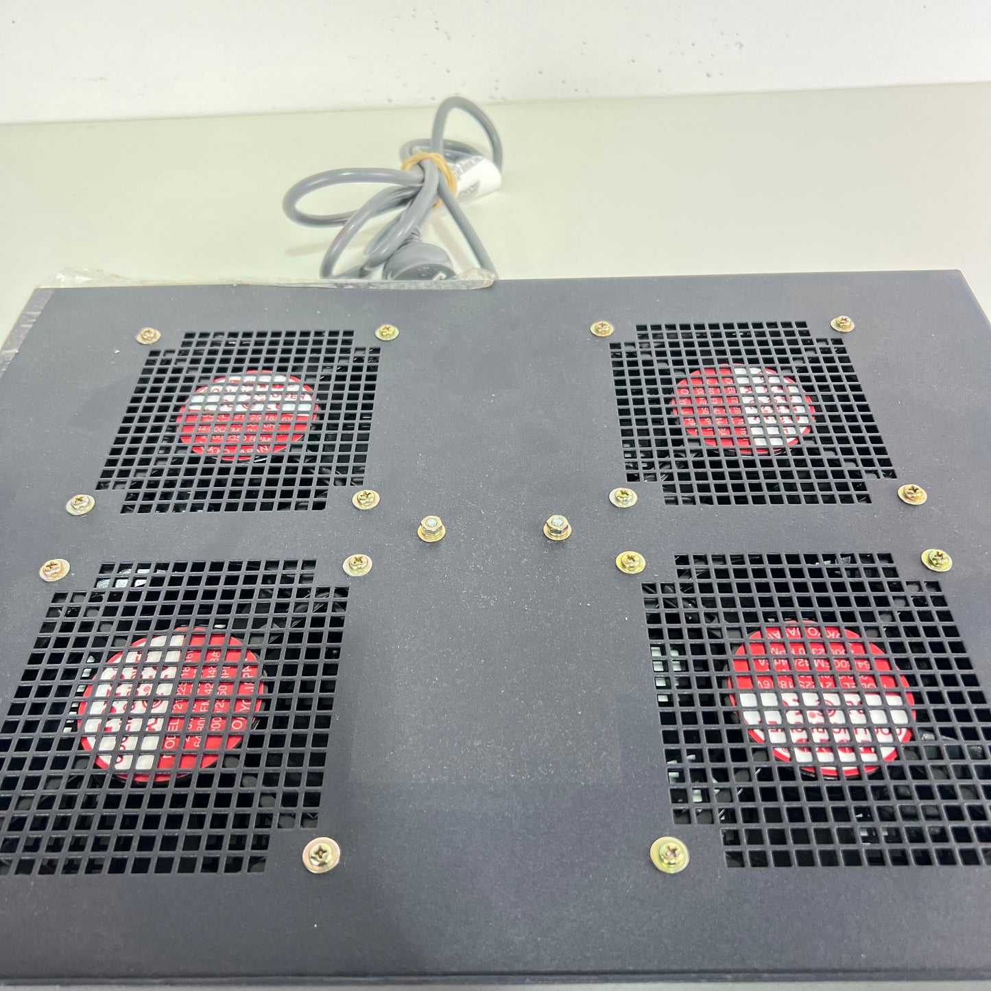 19" 1U Rack Mountable 4 Fan Ventilation tray