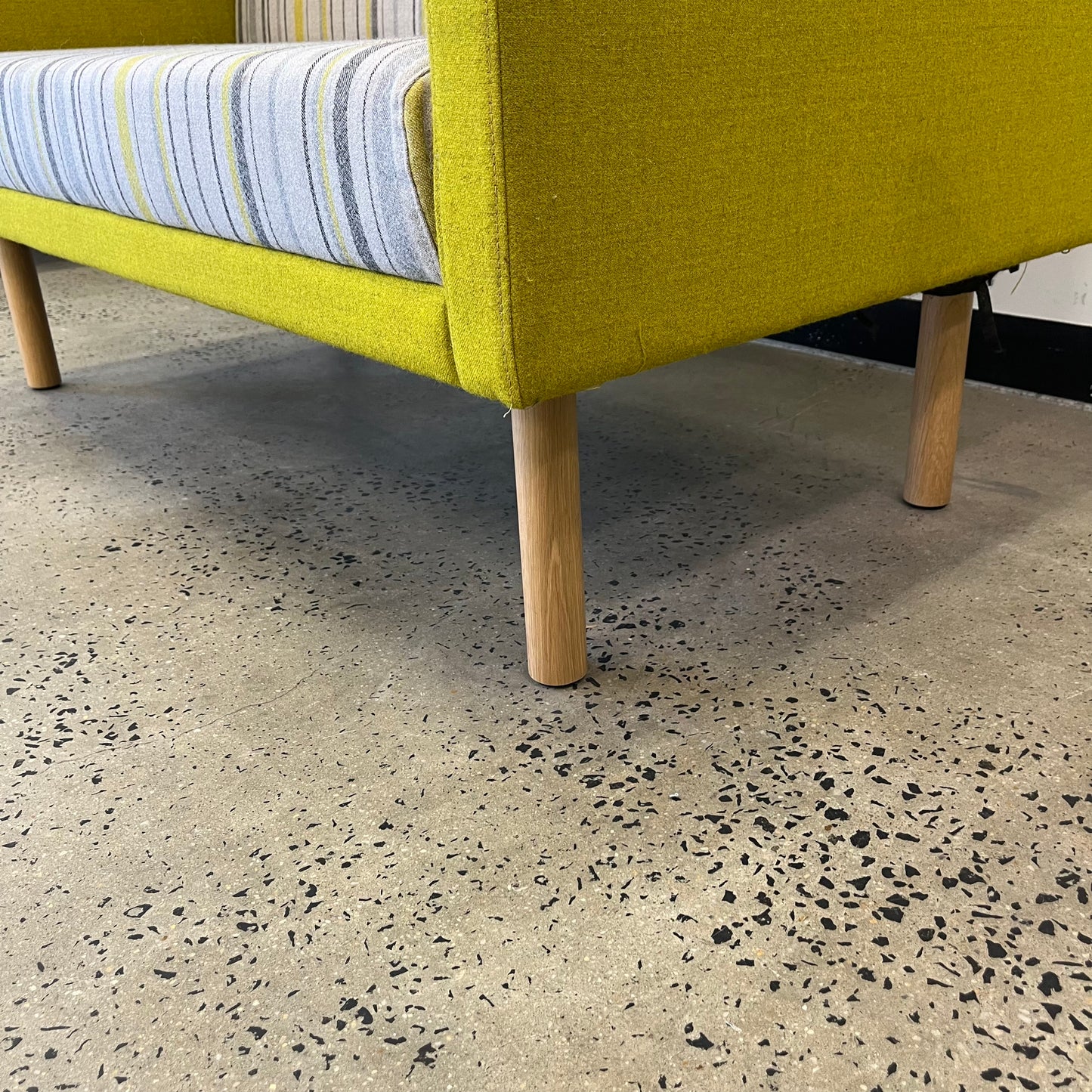High Back 2 Seater Lounge Booth Yellow