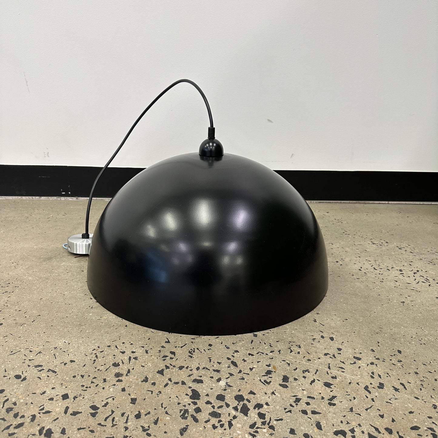Dome Metal Pendant Light in Black Matte Finish