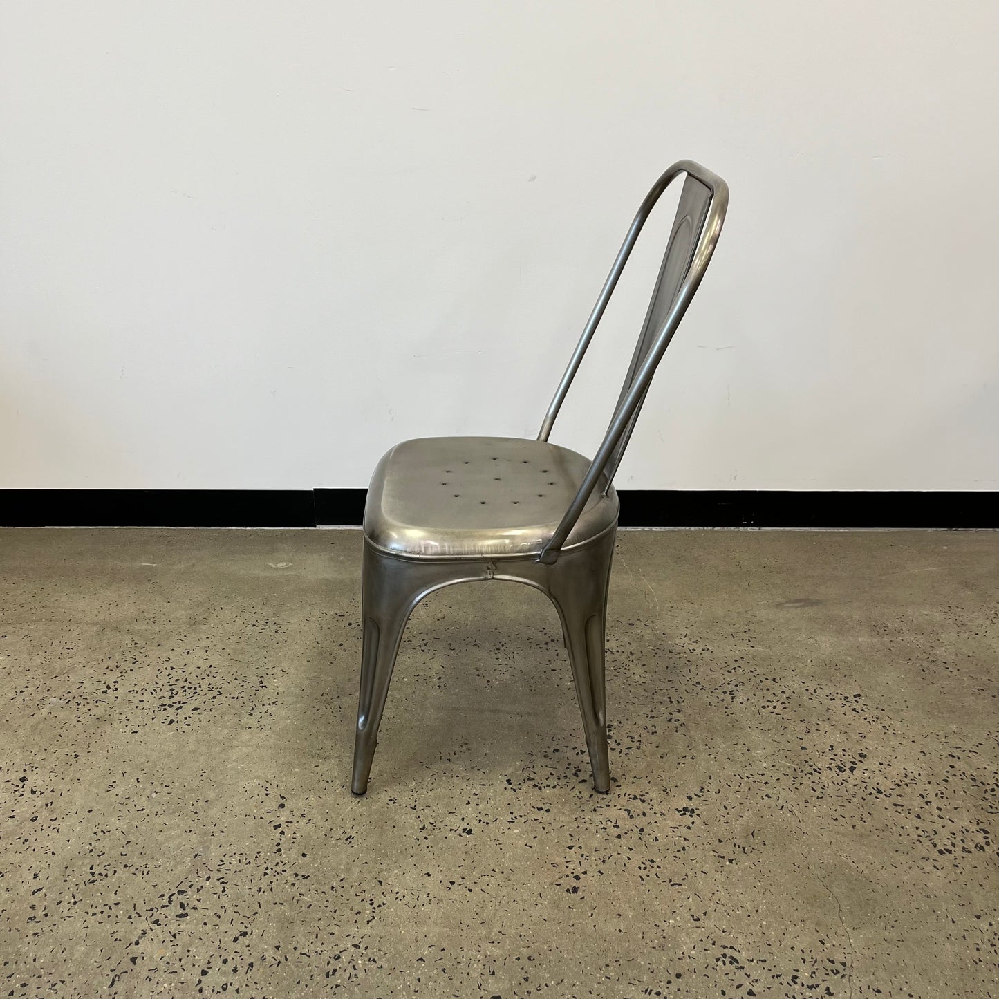 Bistro Stacking Chairs Silver