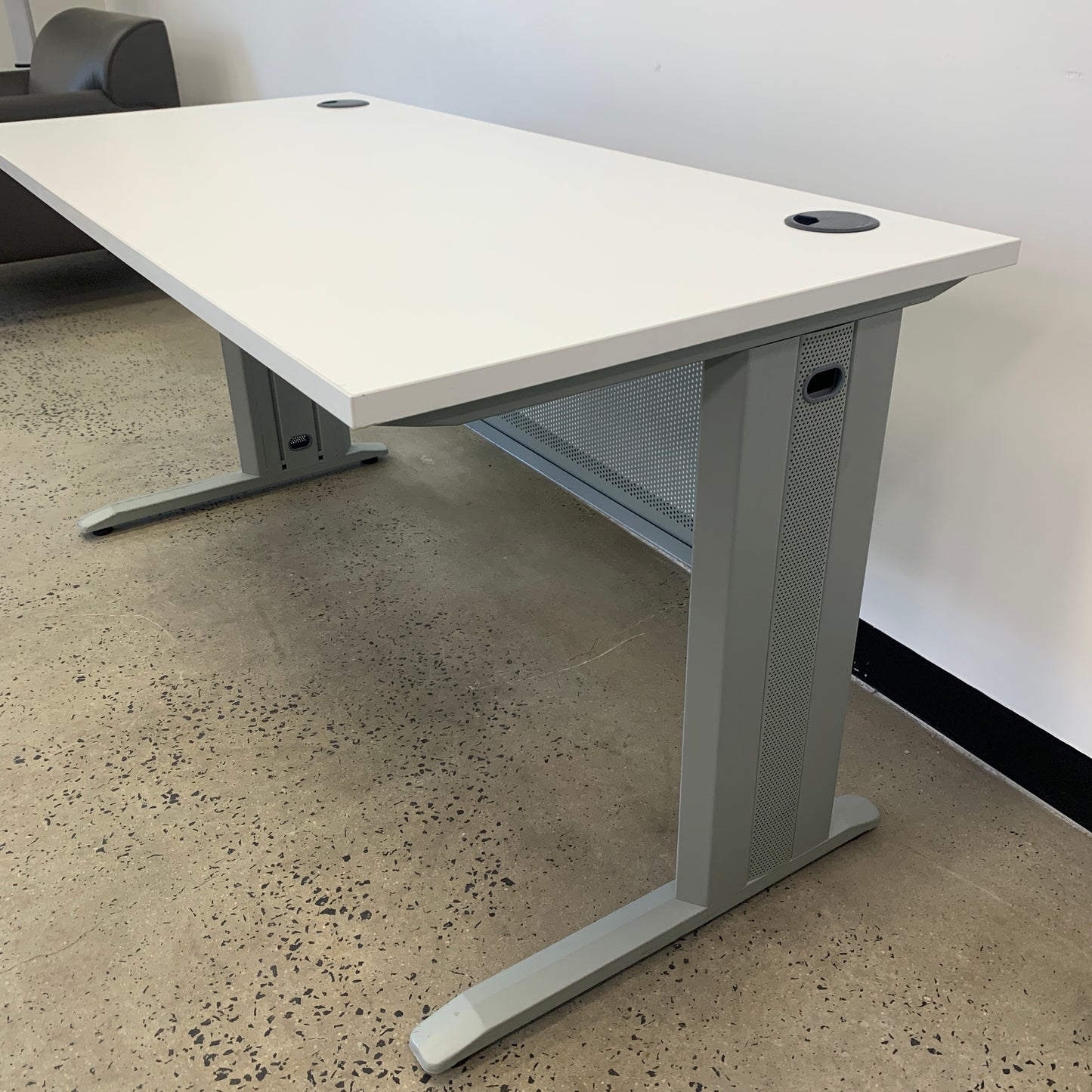J Burrows Matrix Straight Office Desk White