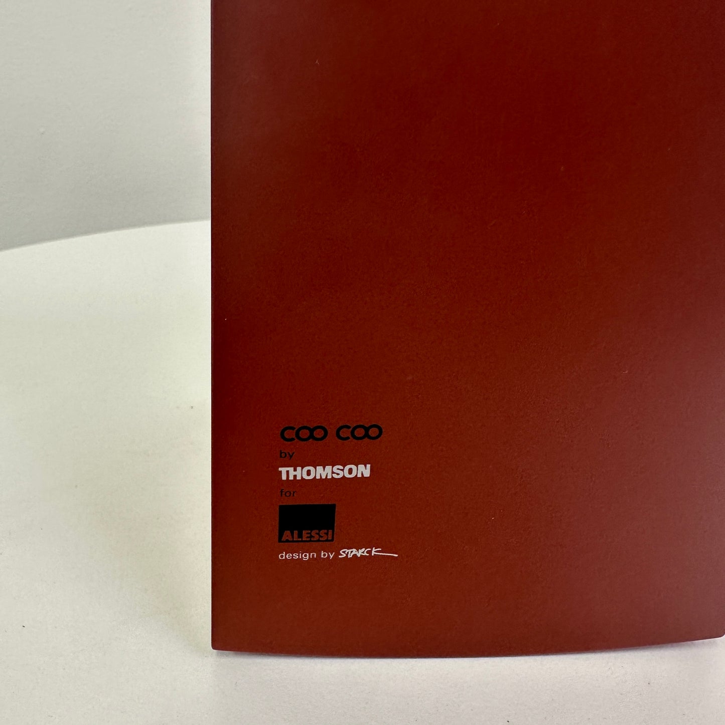 THOMSON for ALESSI Radio Clock Coo Coo by Philippe Starck Rust Brown