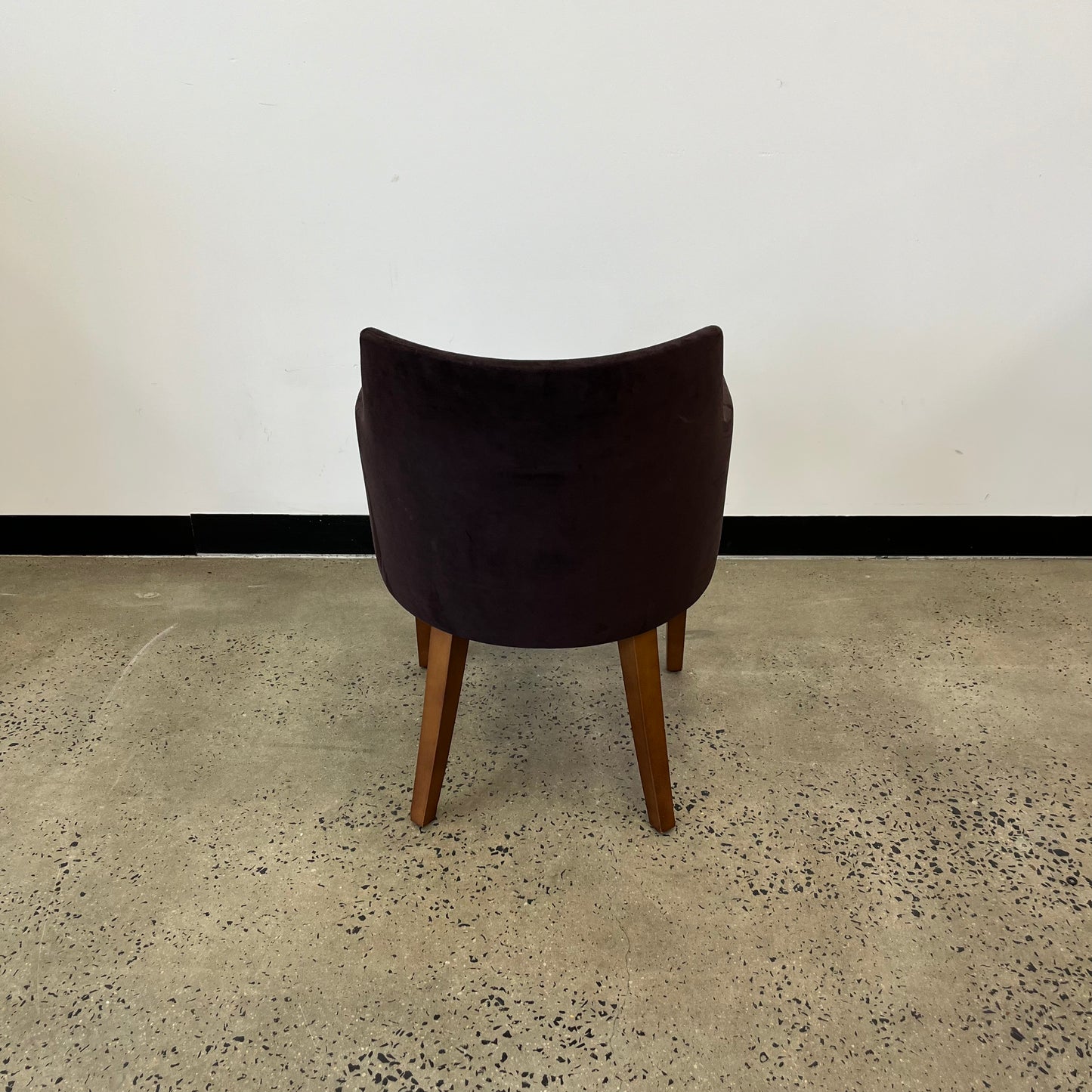 Contemporary Norman + Quaine Black Fabric Upholstered Tub Chairs