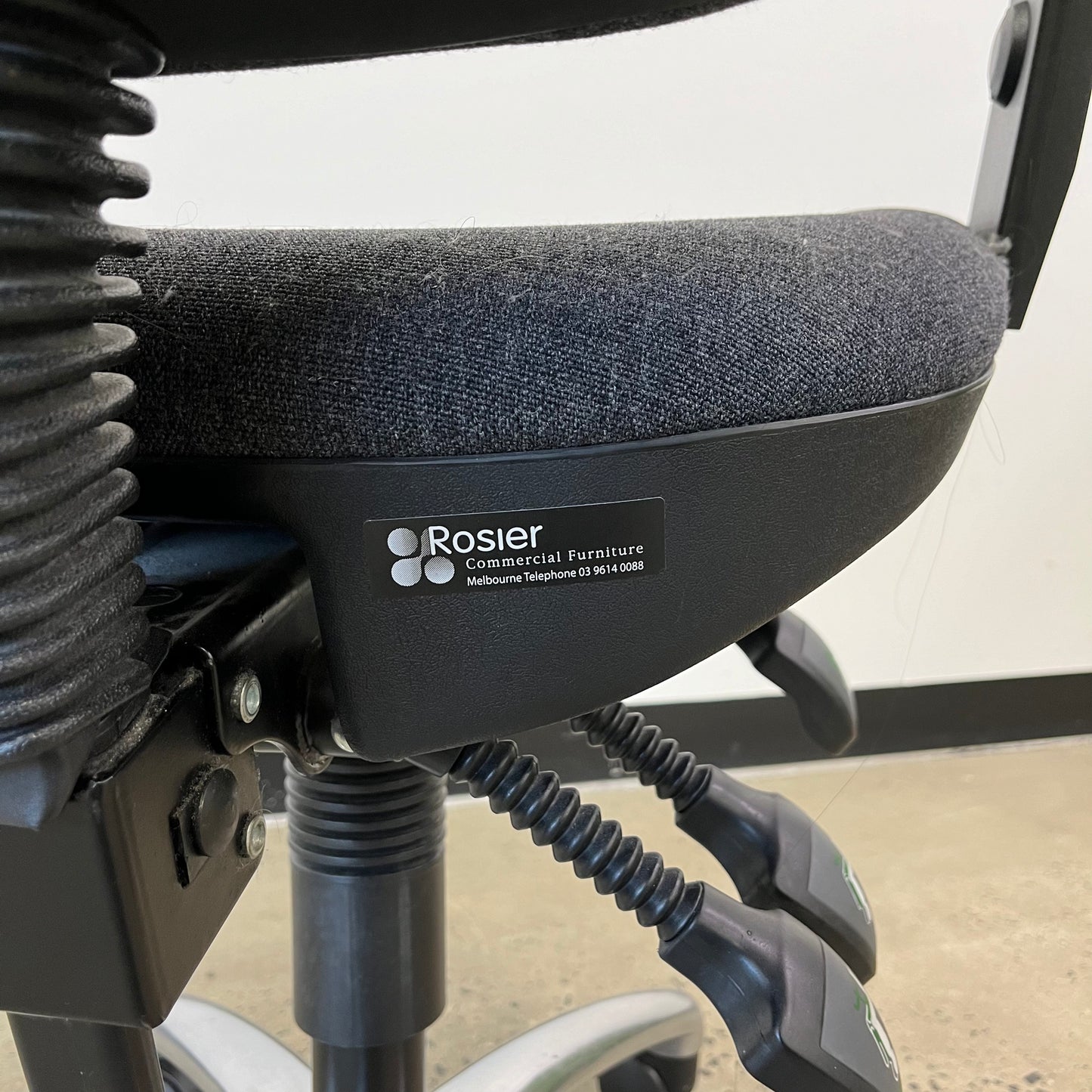 Rosier Delta Plus Charcoal Office Task Chair