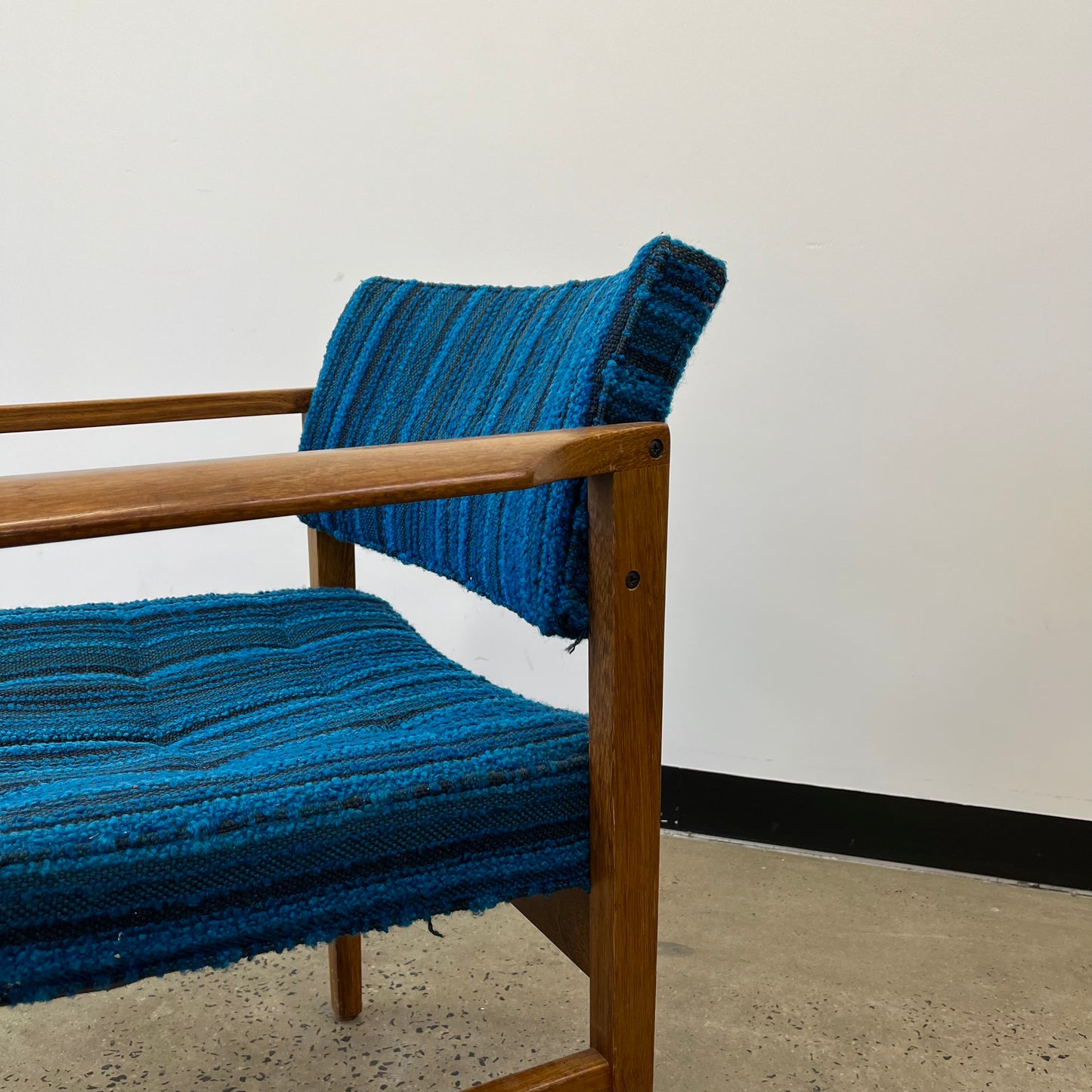 TH Brown Rosewood Carver Chair Mid Century