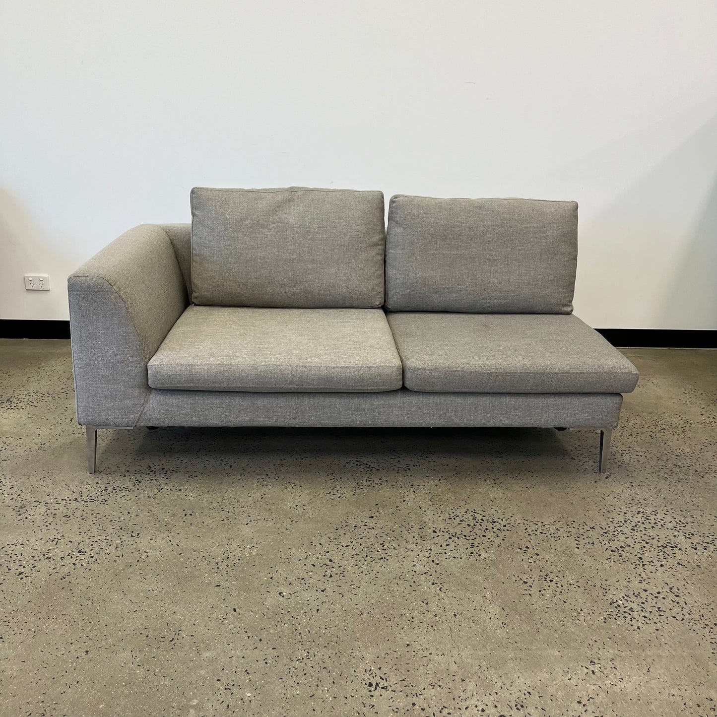 Freedom Hilton MKII Grey Modular 2 Seater Sofa Right