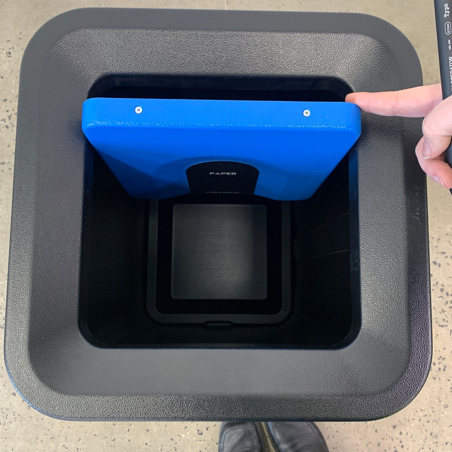 EcoBin Mixed Recycling Bin 'Paper' Blue