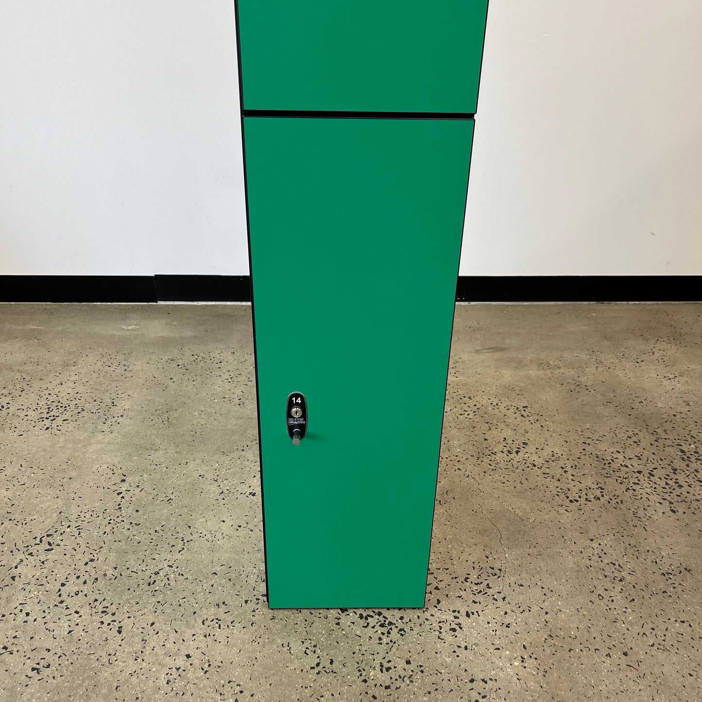 Green Melamine 2 Door Single Bay Locker