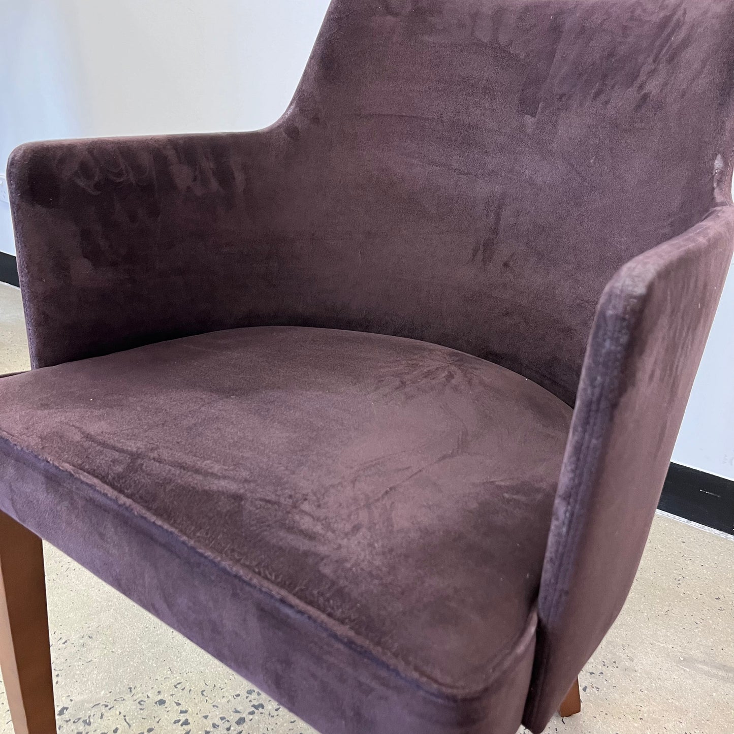 Contemporary Norman + Quaine Black Fabric Upholstered Tub Chairs