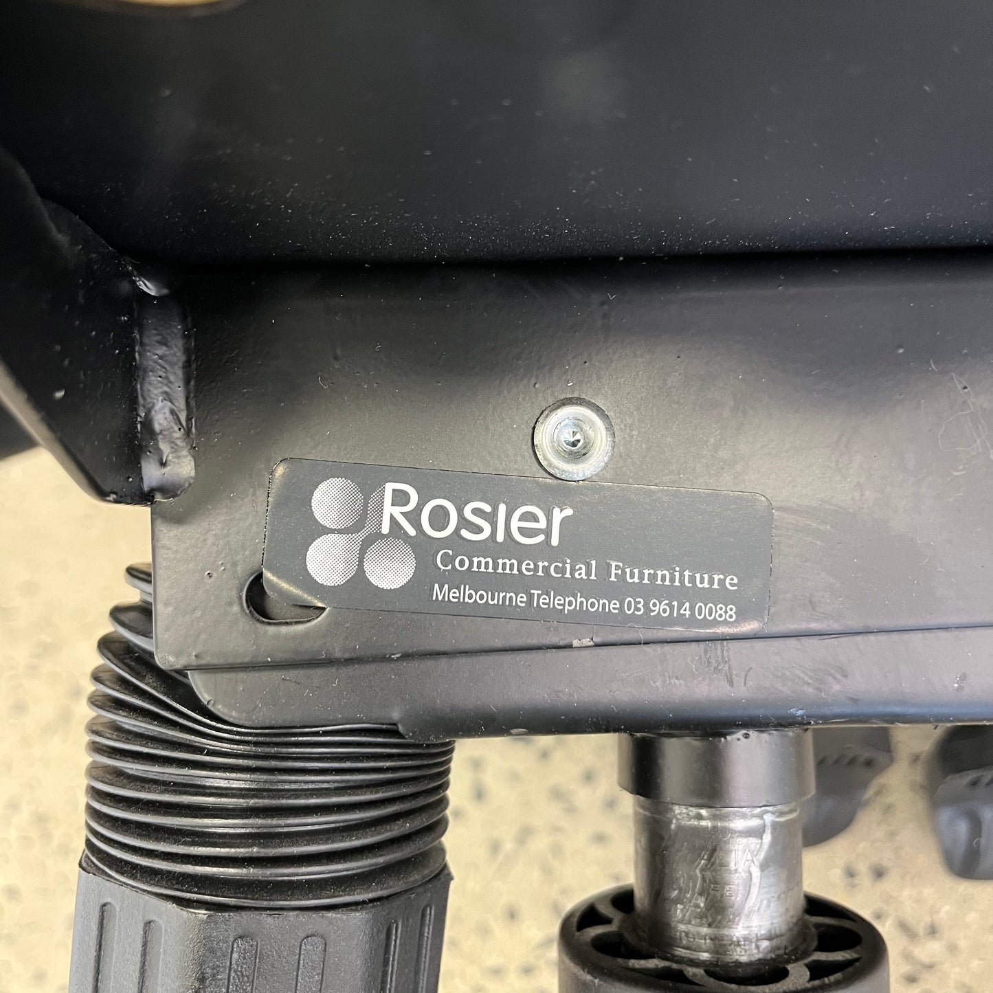 Rosier Delta Plus Black Office Task Chair