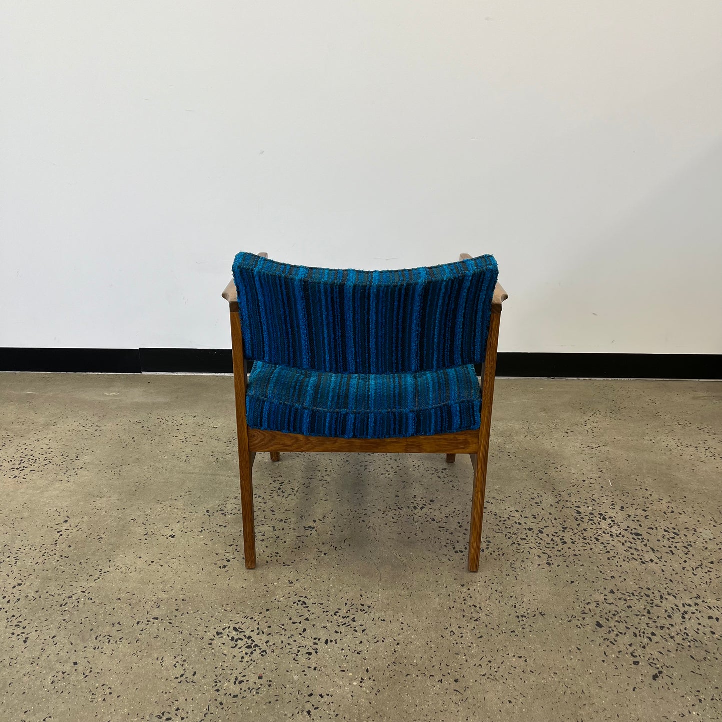 TH Brown Rosewood Carver Chair Mid Century