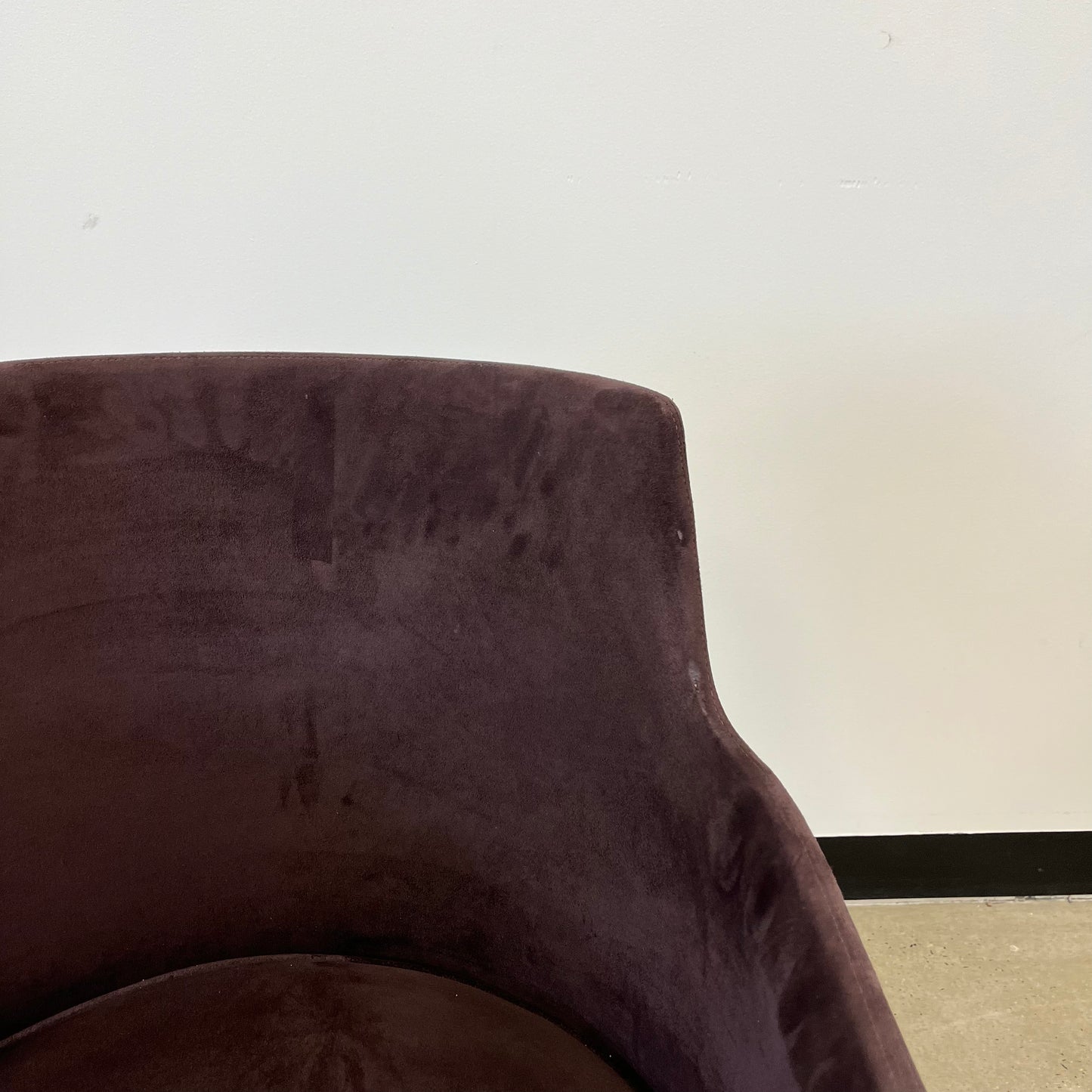 Contemporary Norman + Quaine Black Fabric Upholstered Tub Chairs