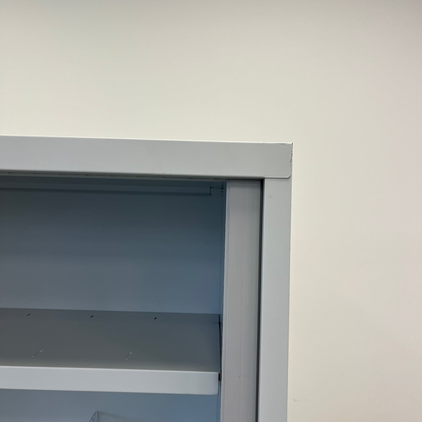 Large Tambour Cabinet with Keys