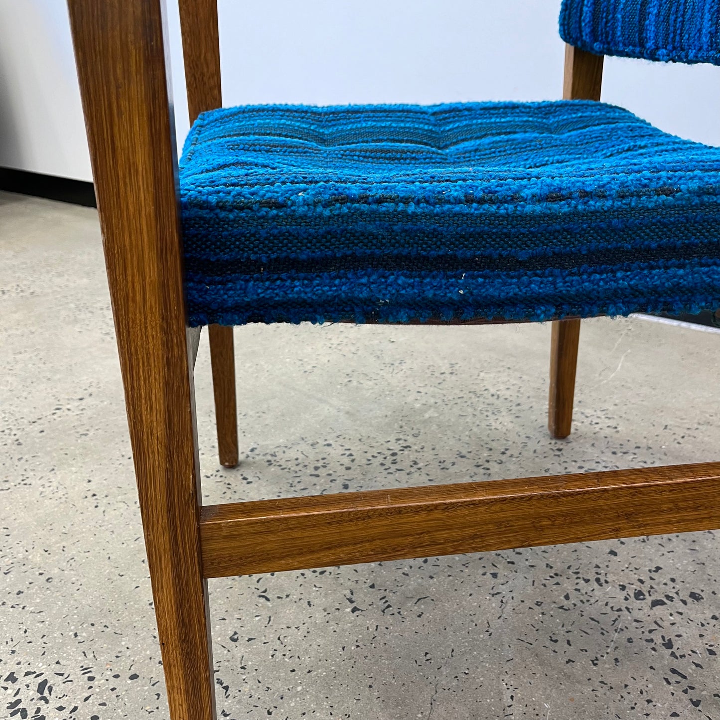 TH Brown Rosewood Carver Chair Mid Century