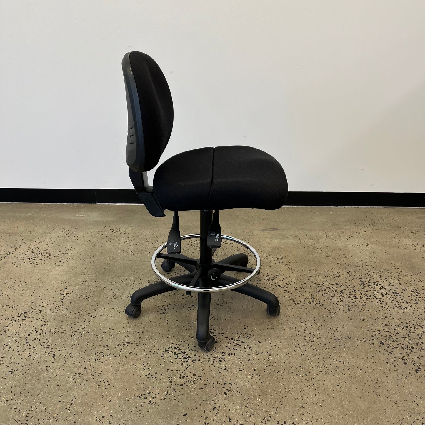 Gregory Inca Black Drafting Chair