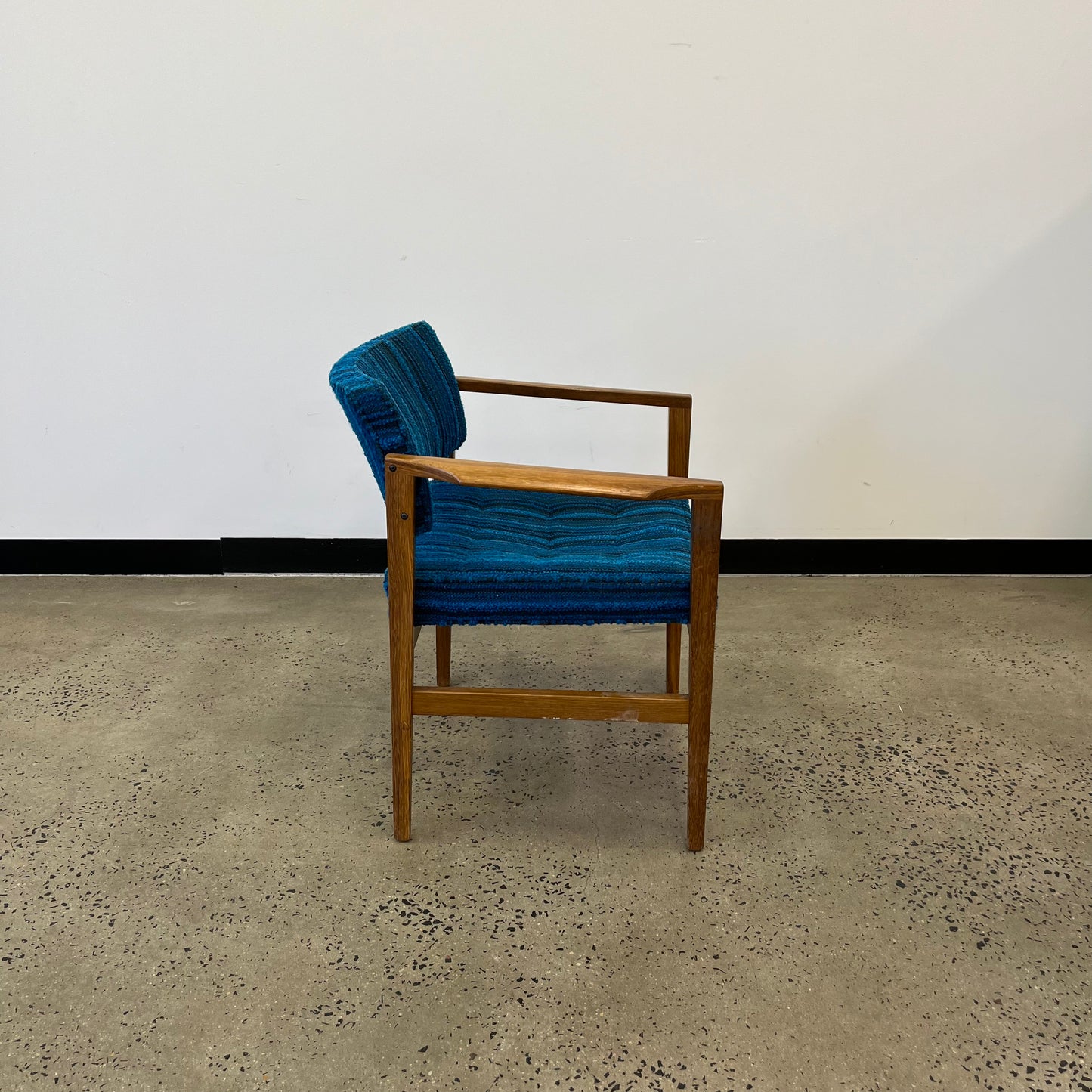 TH Brown Rosewood Carver Chair Mid Century