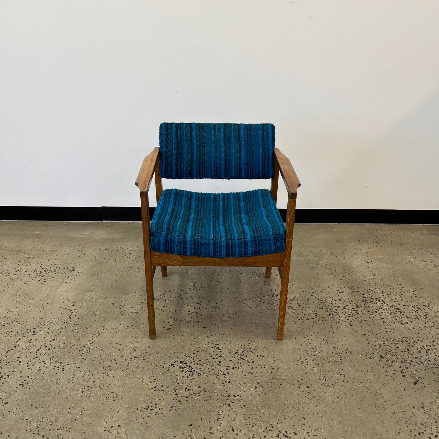TH Brown Rosewood Carver Chair Mid Century