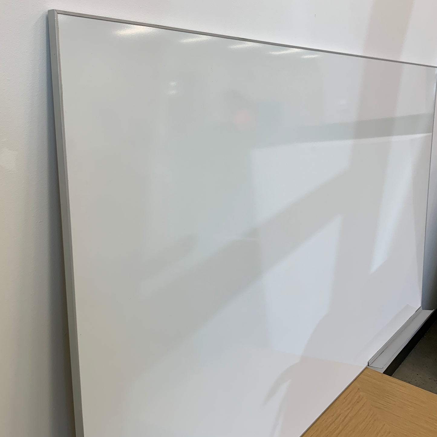 Slimline Magnetic Whiteboard with Shelf Large