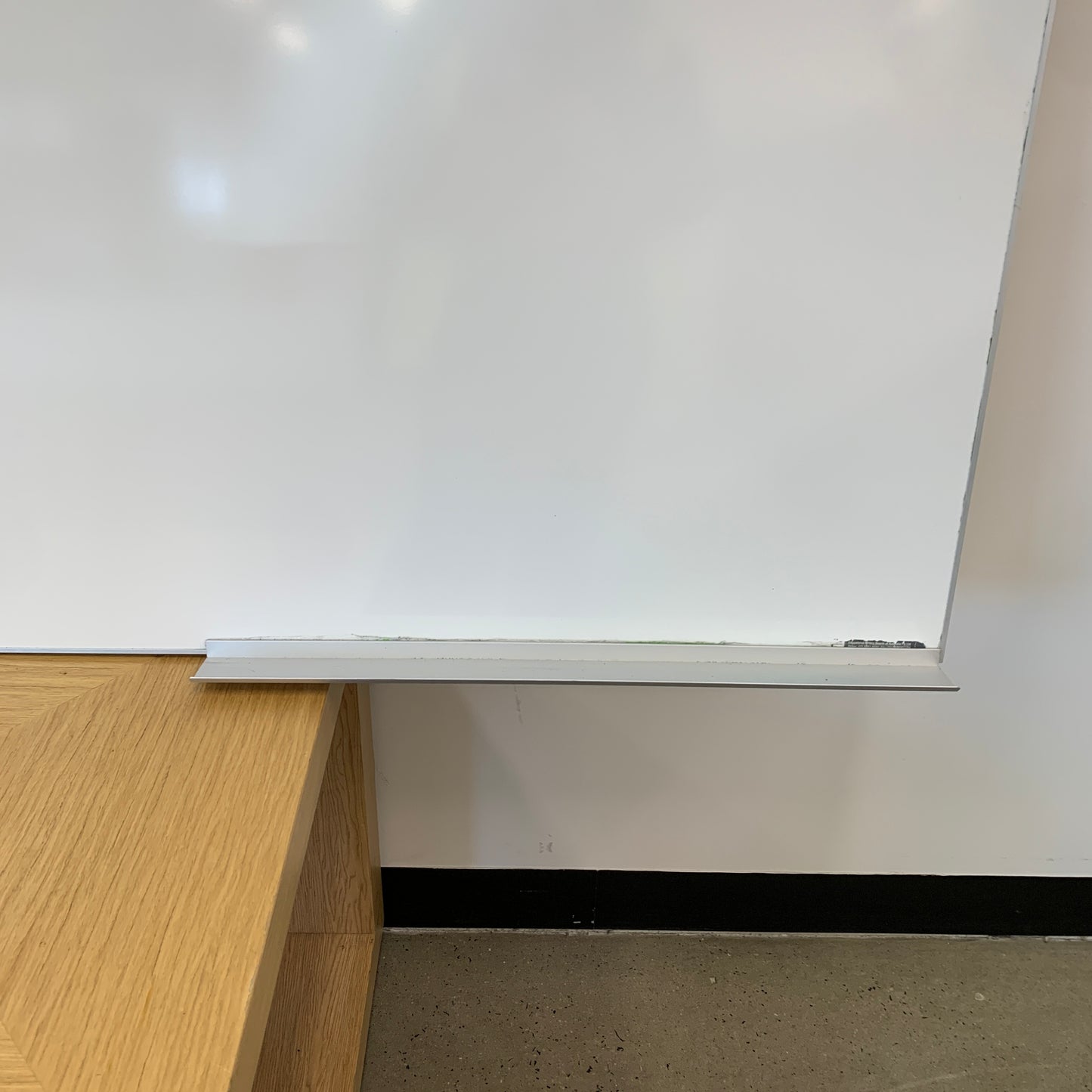 Slimline Magnetic Whiteboard with Shelf Medium