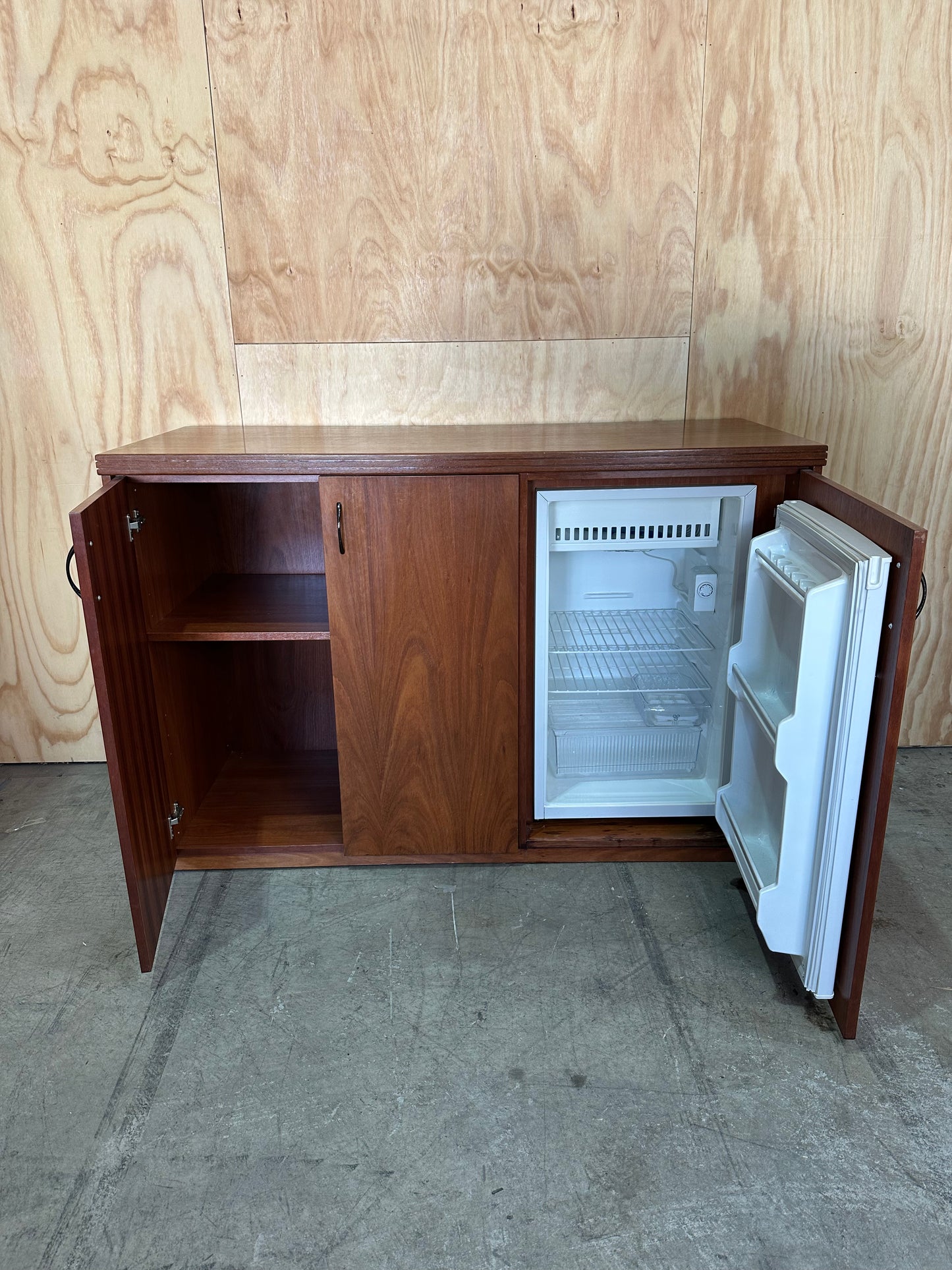 Custom Sideboard with Built-In Fridge