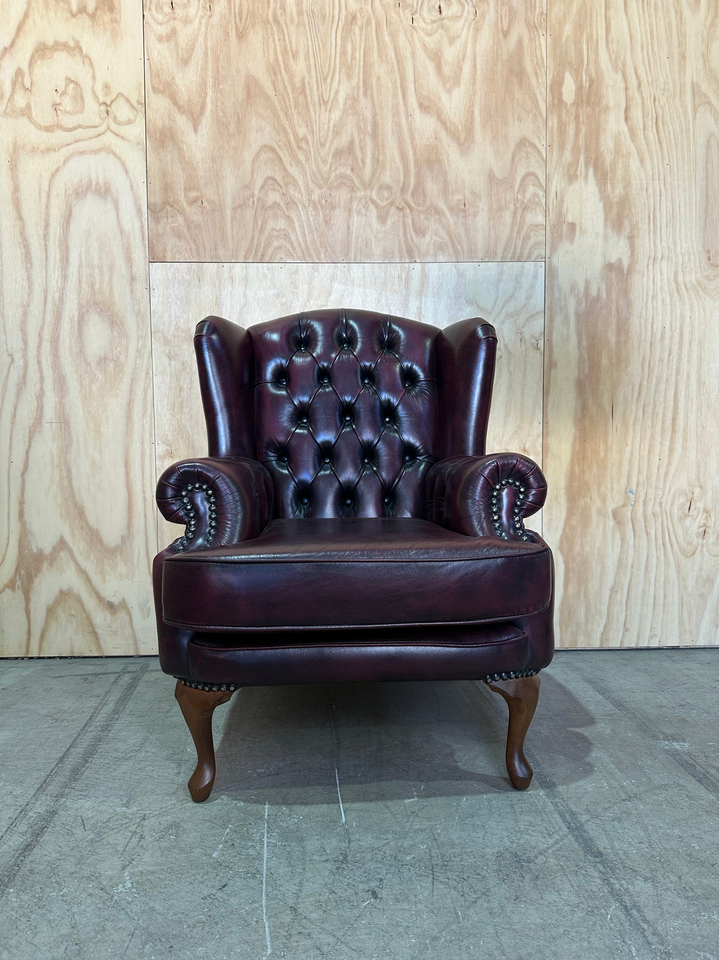 Dunhill Chesterfield Prince of Wales wingback chair