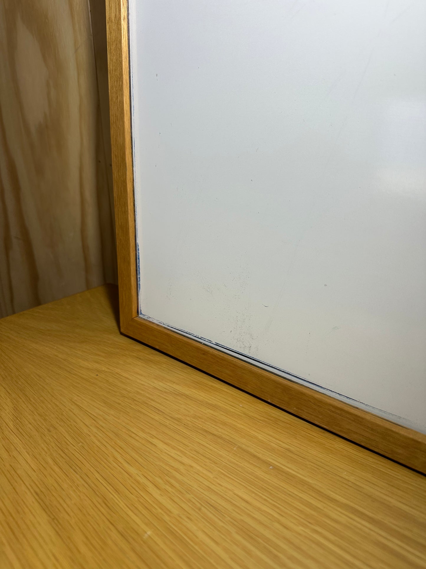 Whiteboard with wooden frame