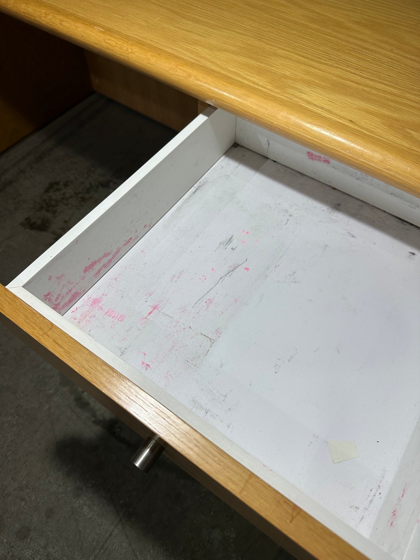 Timber Desk and Drawers