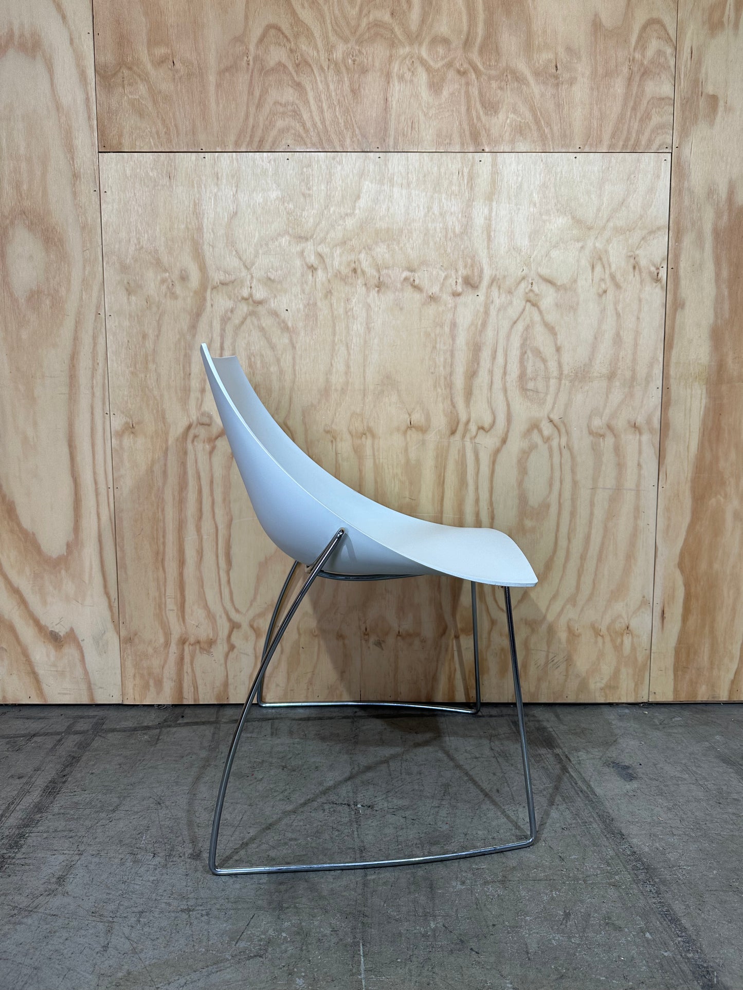 Casprini Hoop Sled chair white