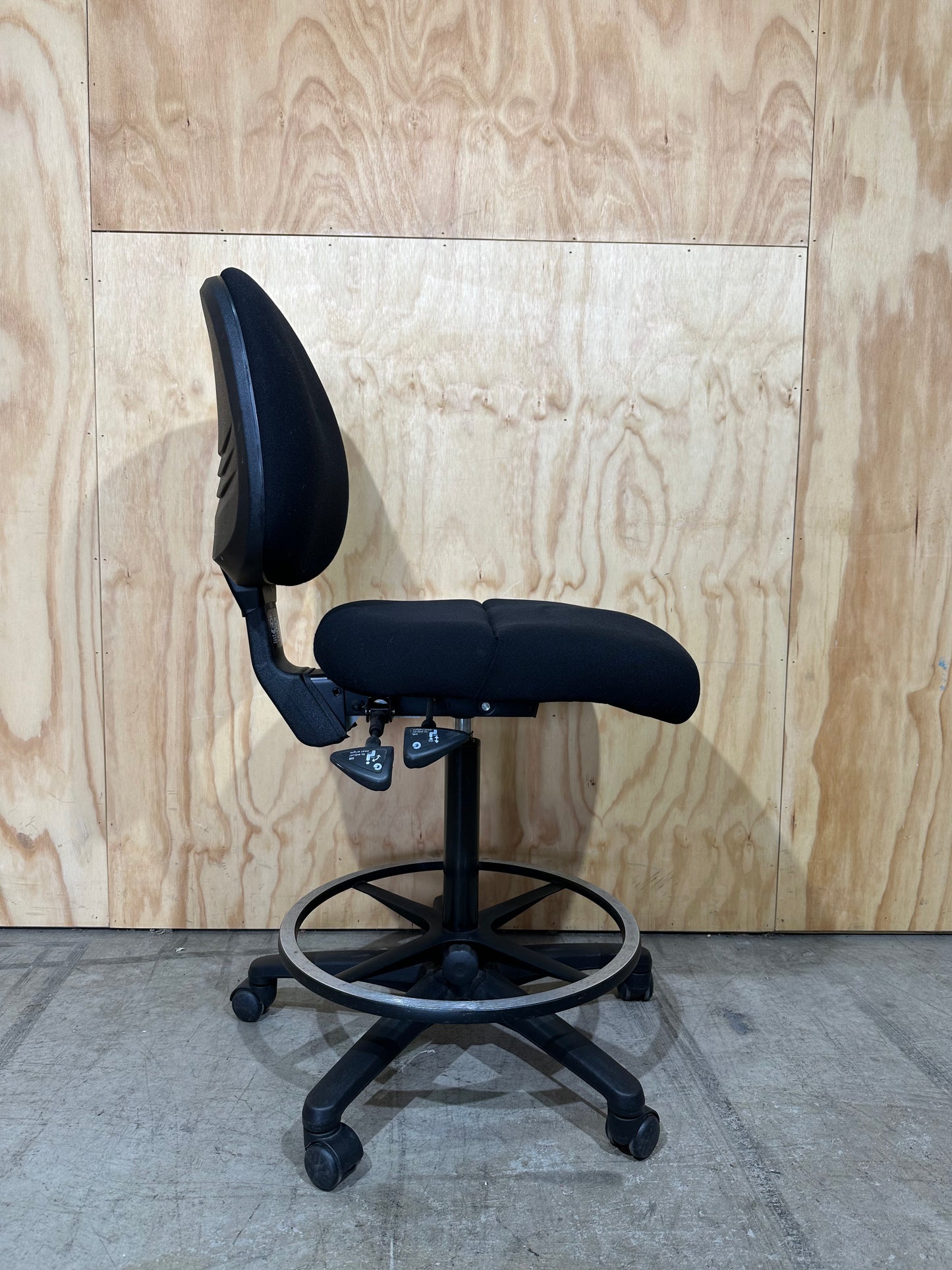 Gregory Inca Modern Black Drafting Chair