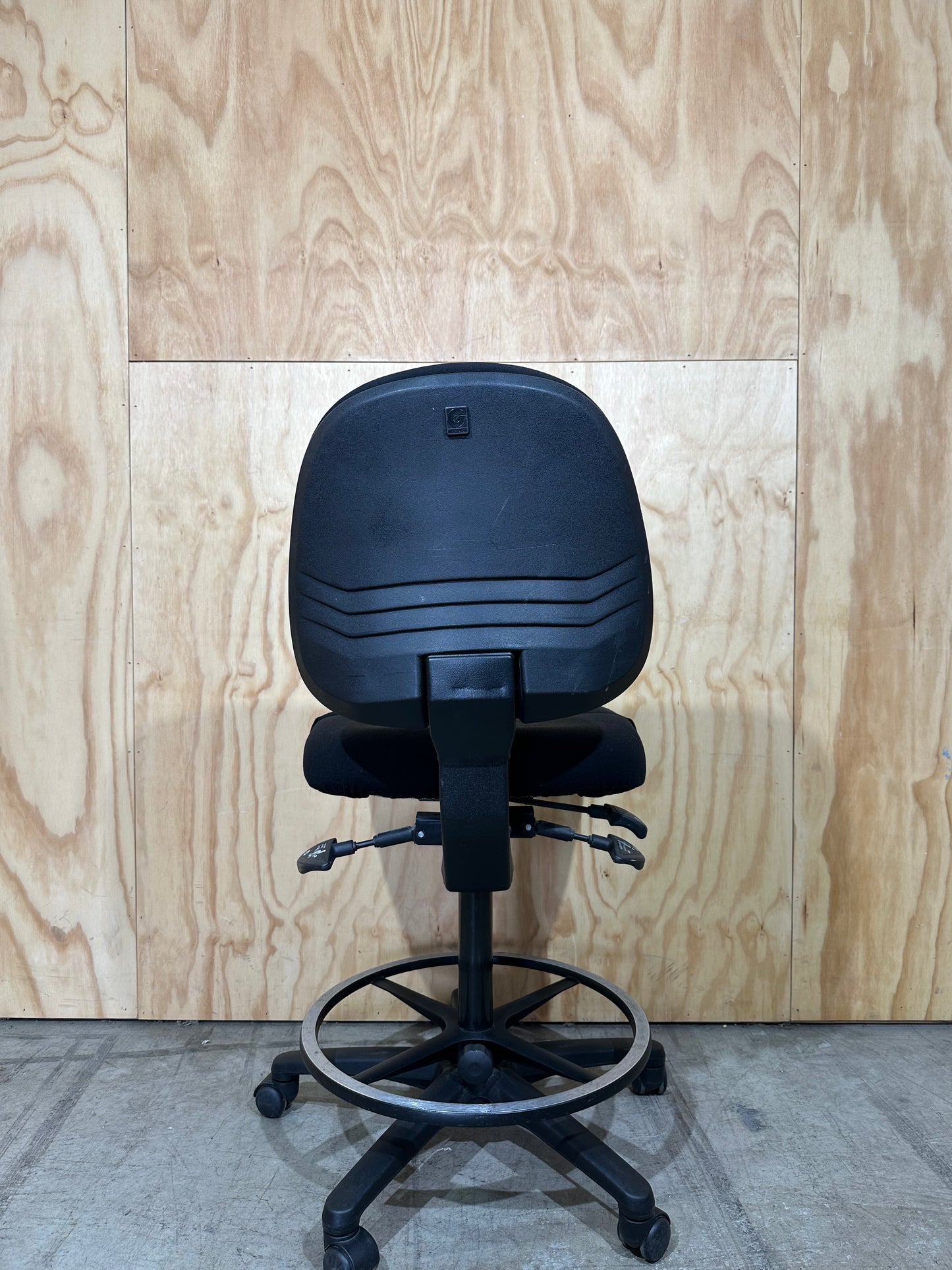 Gregory Inca Modern Black Drafting Chair