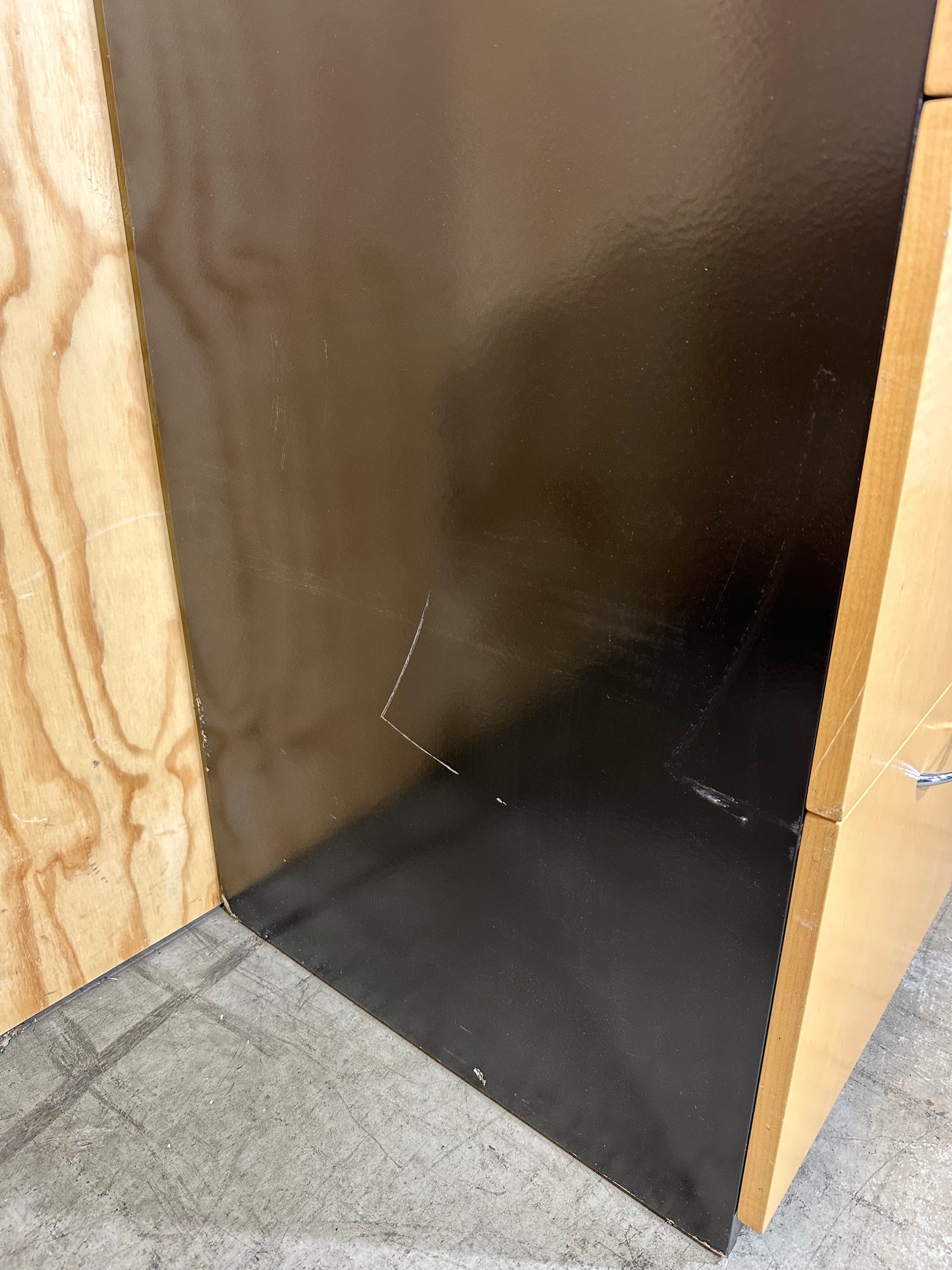 Timber veneer 4 drawer filing cabinet