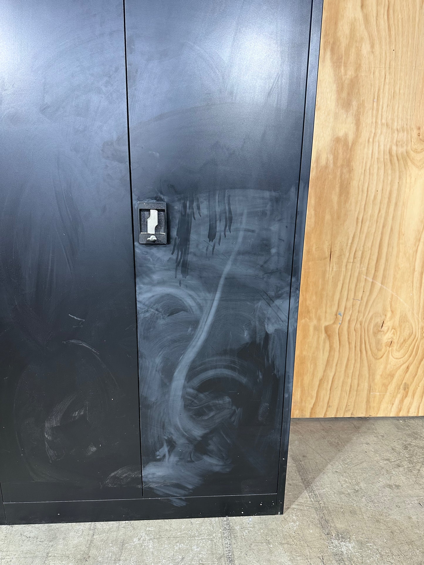 Black 2 door cupboard