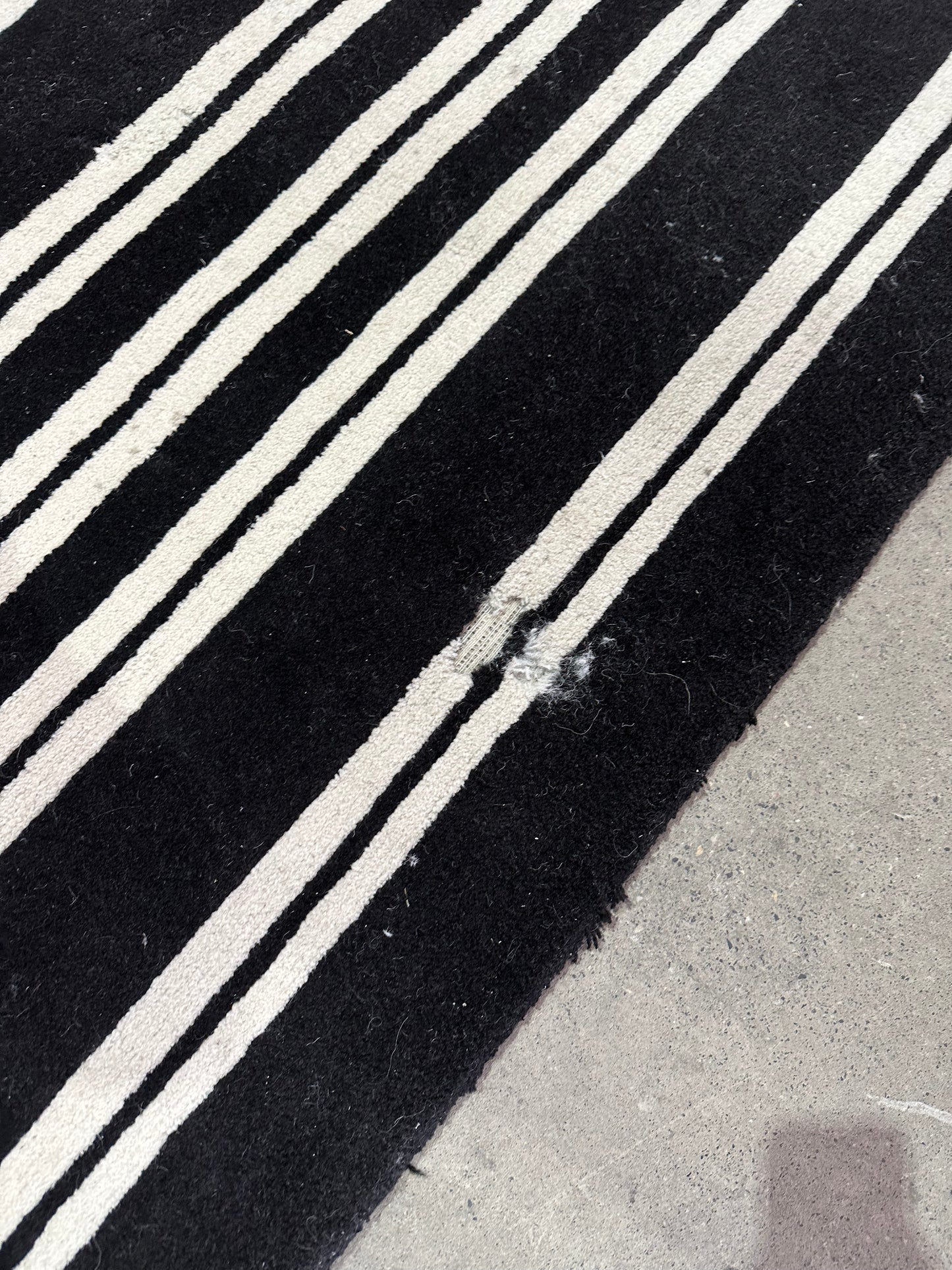 Leith Luxury Striped carpet by Designer Rugs