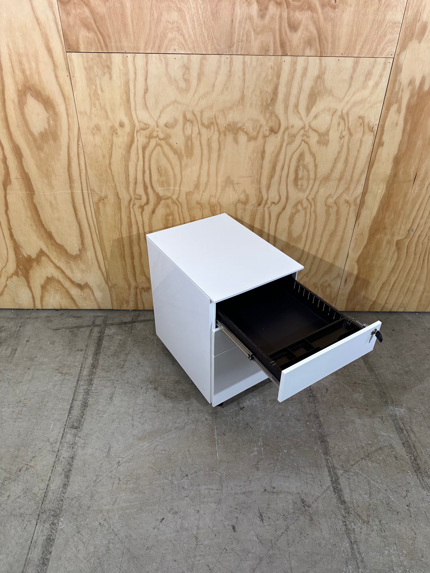 White Pedestal with Key